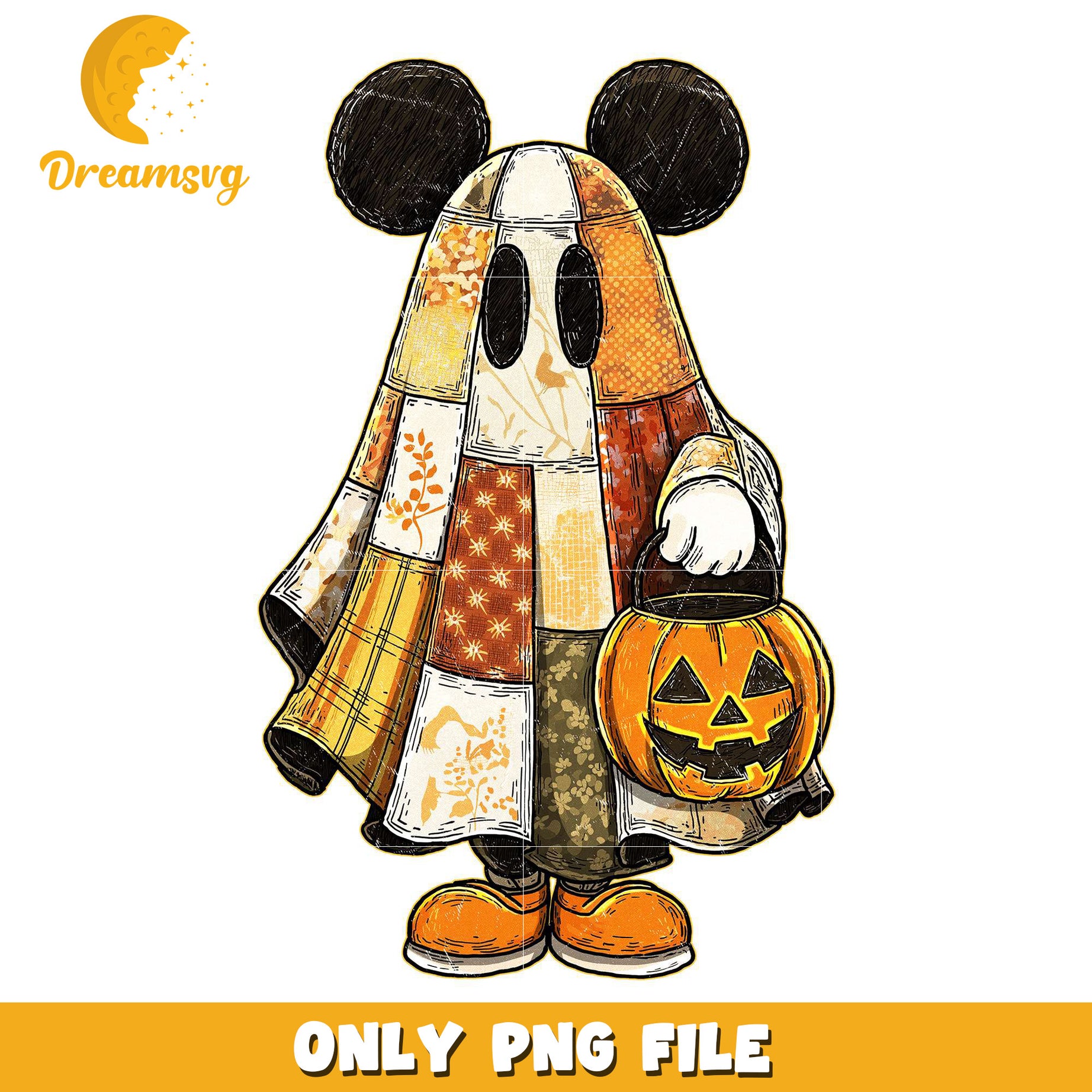 Mickey autumn halloween png, halloween era​​ png, halloween candy png