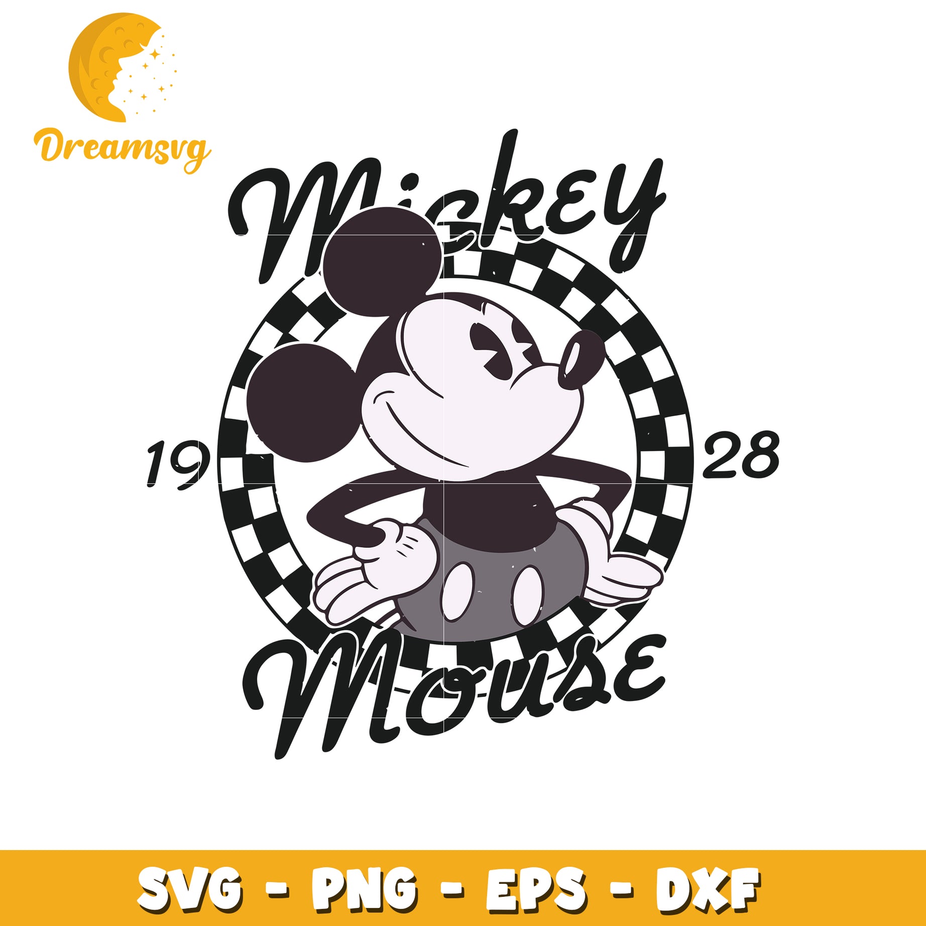 Mickey black and white svg, disney svg, mickey mouse characters svg