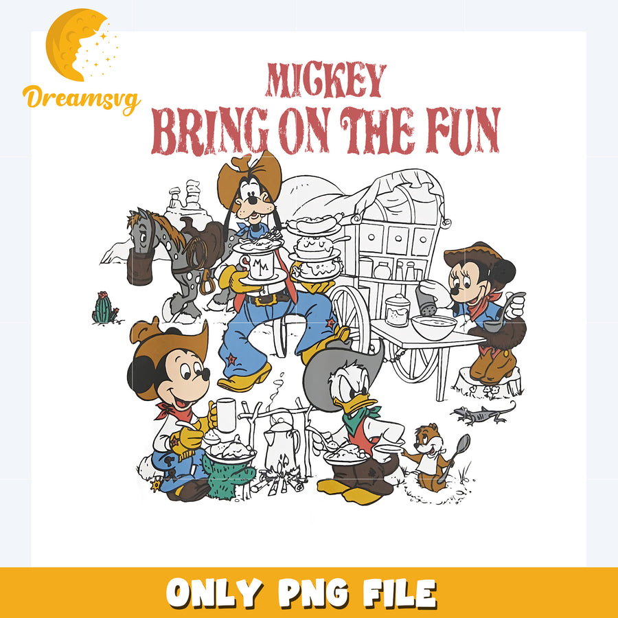 Mickey bring on the fun png, disney characters png, disney cartoons png