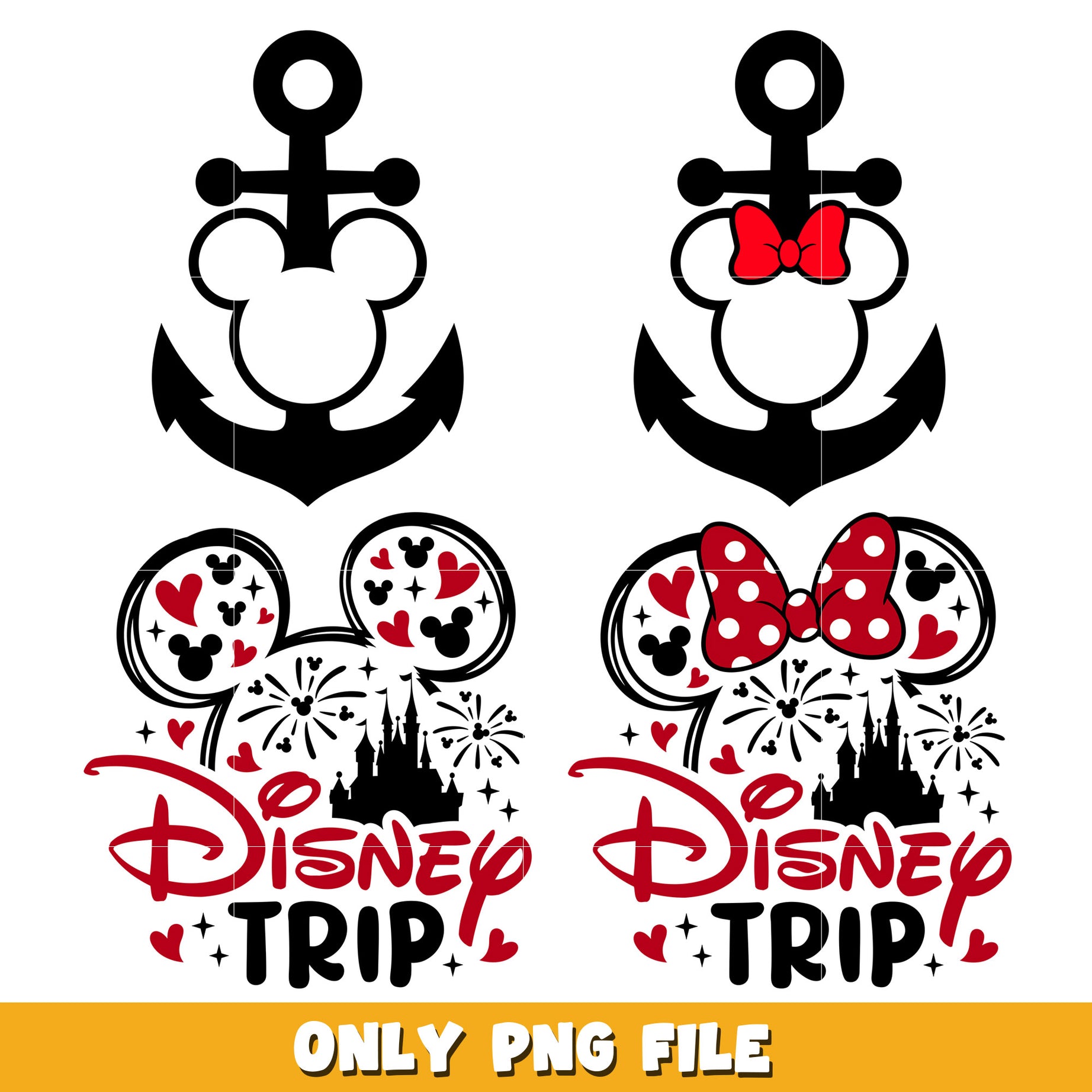 Disney Trip mouse bundle png, Disney cartoon png, Digital download  