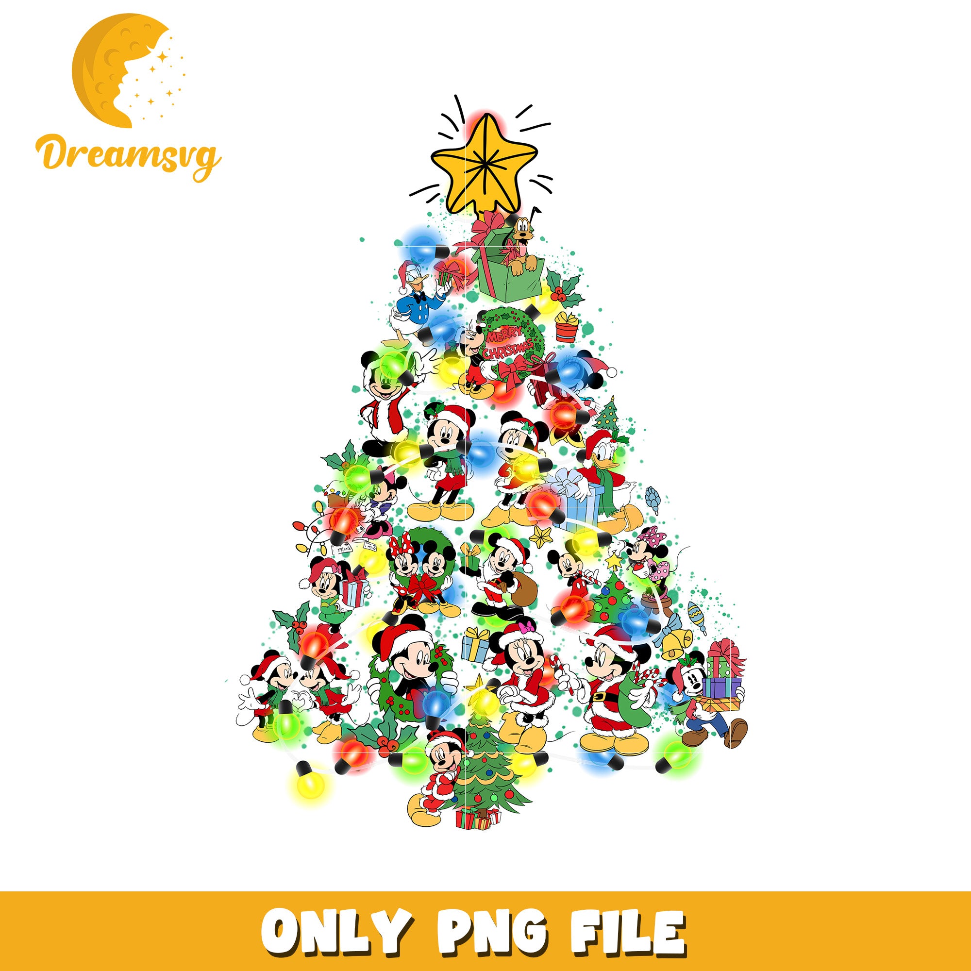 Mickey christmas design png, disney winter joy png, holiday happiness png