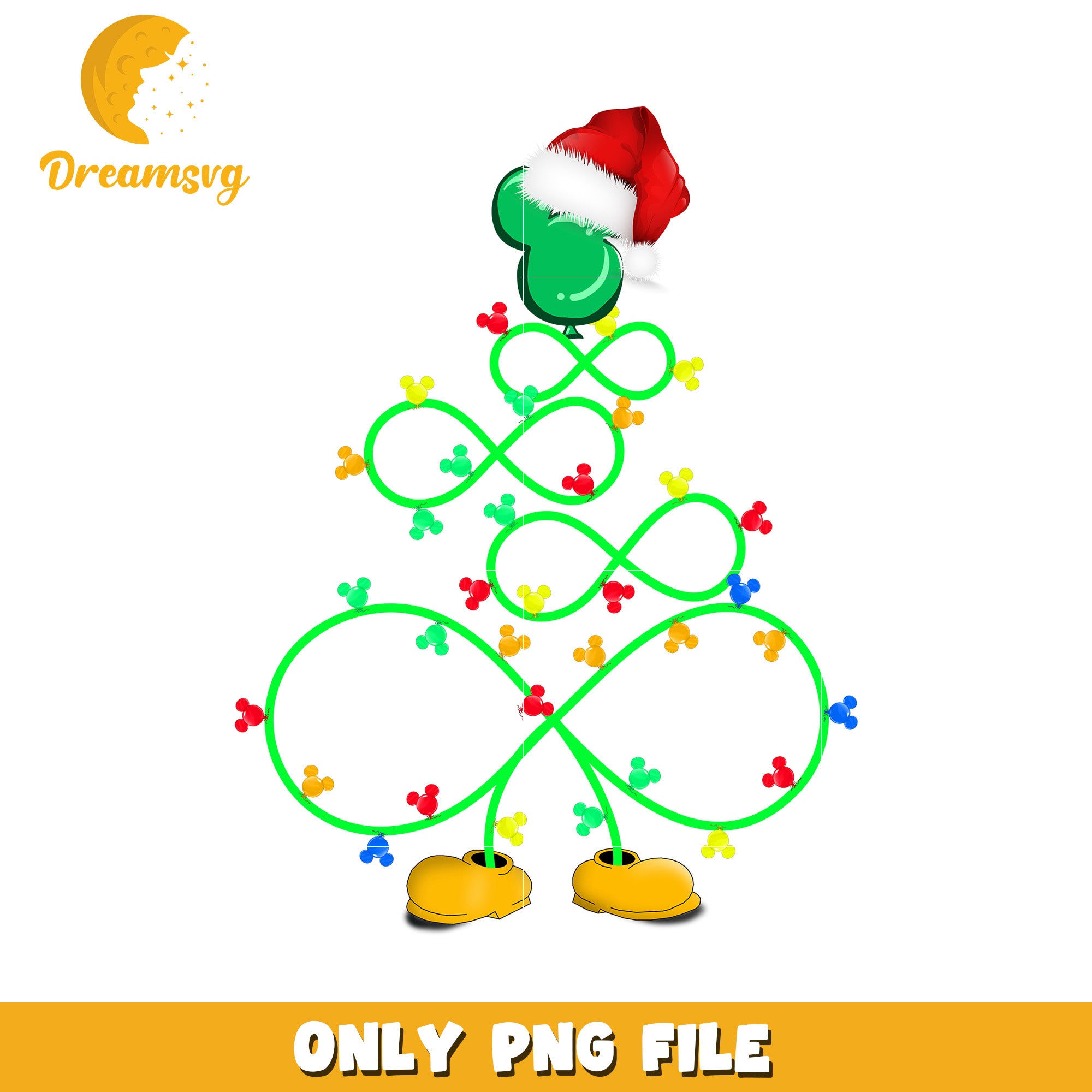 Mickey christmas tree png, festive disney png, winter wonderland png