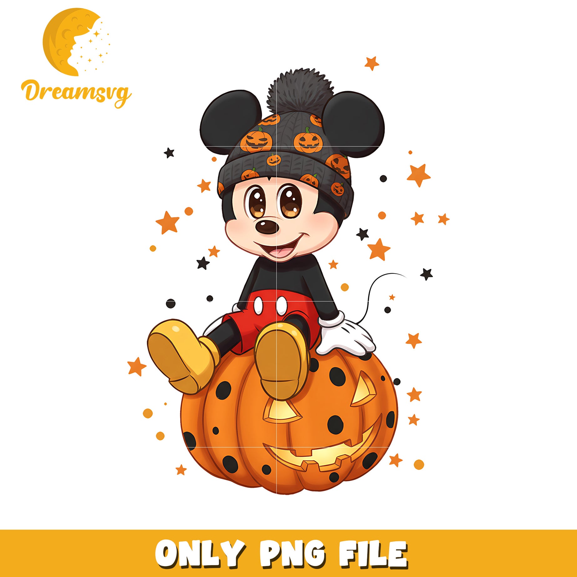 Mickey cute png, halloween town png, happy design png