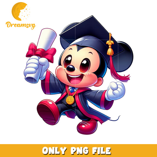 Mickey graduation design png, mickey mouse png, disney mickey png