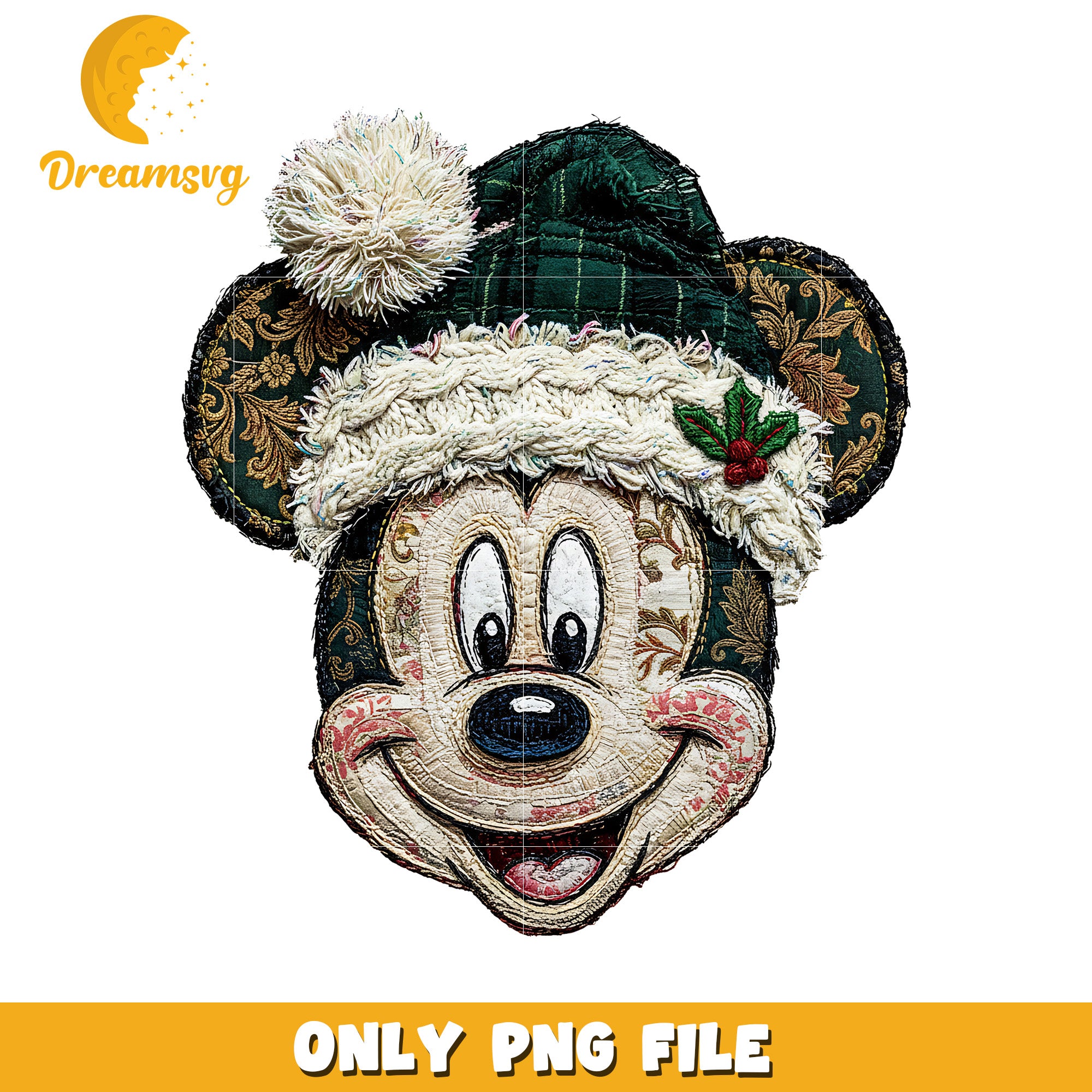 Mickey head png, christmas gifts​ png, grinchy​ png