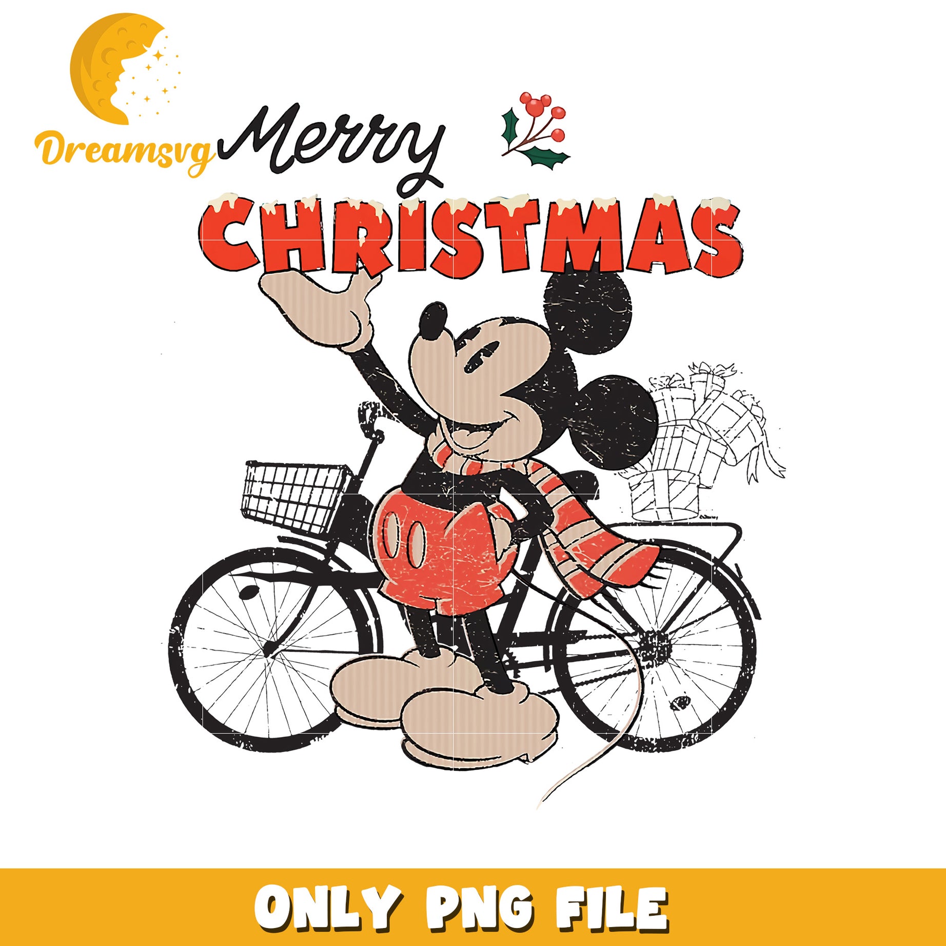 Mickey merry christmas png, disney spirit png, cozy disney png