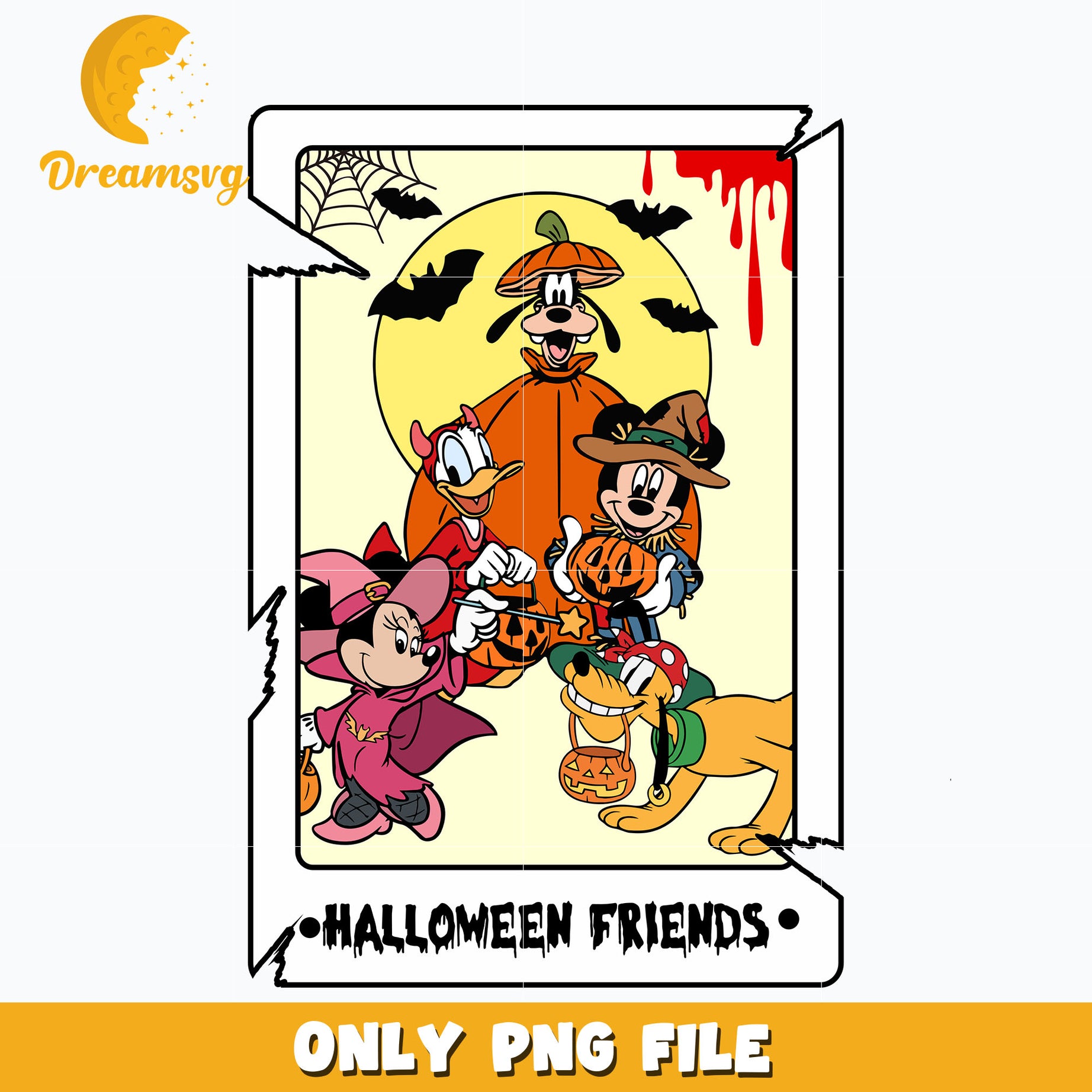 Mickey mouse and friends halloween png