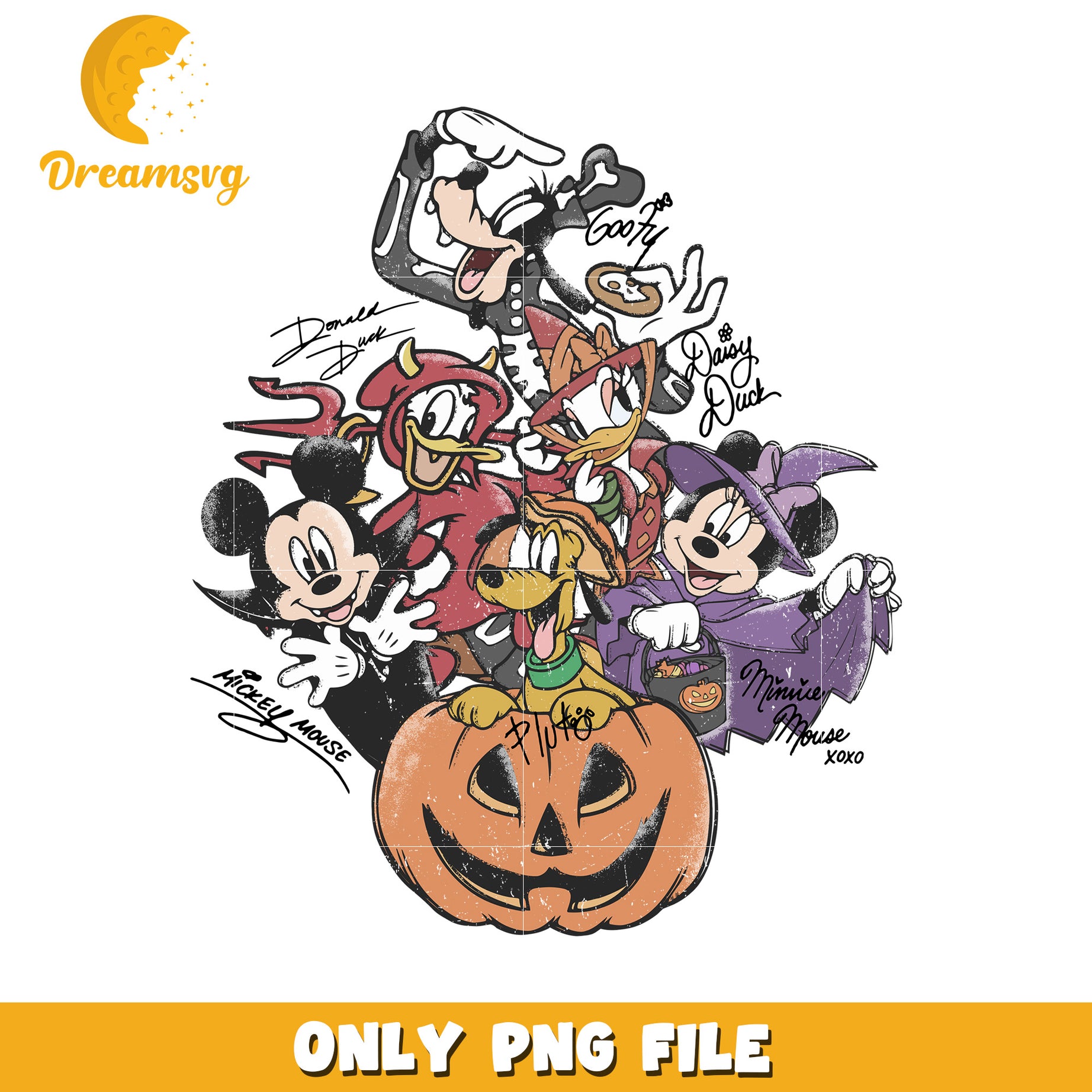 Mickey mouse and friends png, halloween cartoon png, halloween characters png