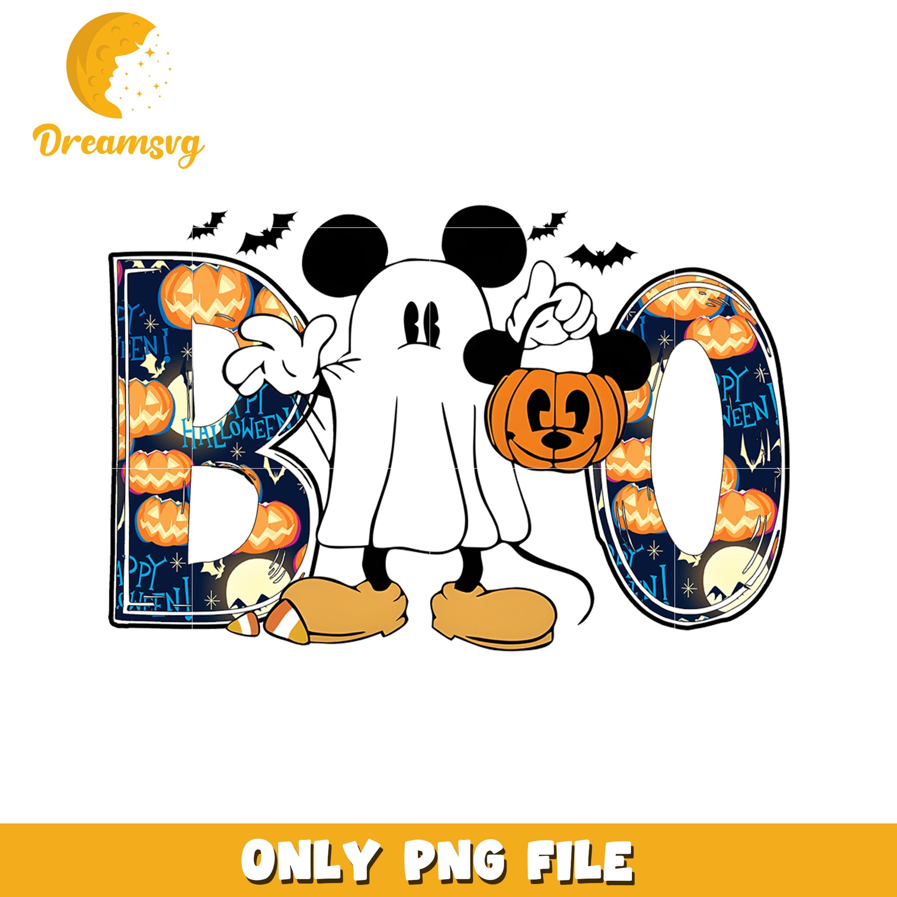 Mickey mouse boo png, halloween drawings​ png, halloween jokes​ png
