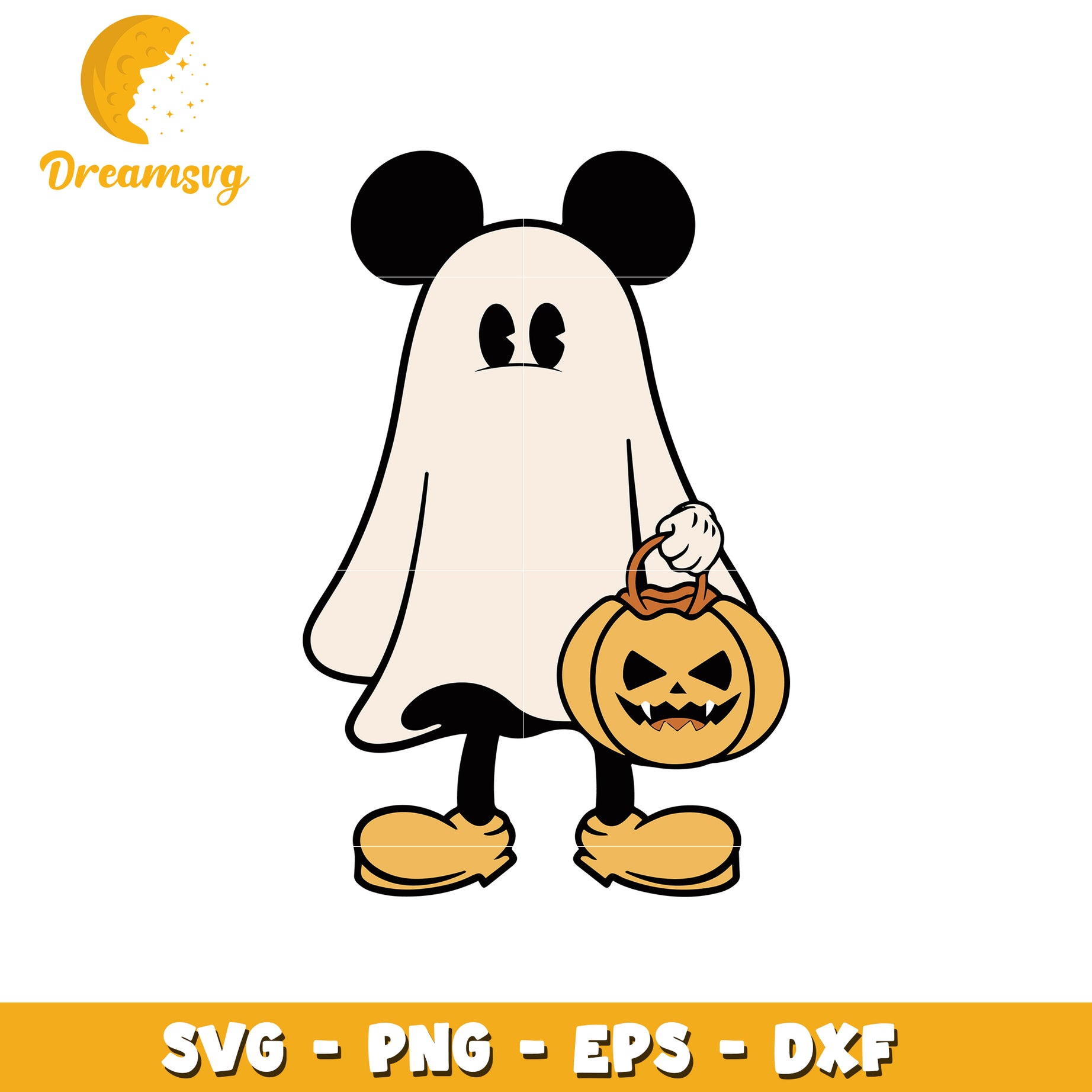 Mickey mouse ghoul svg, halloween svg, popmart labubu svg