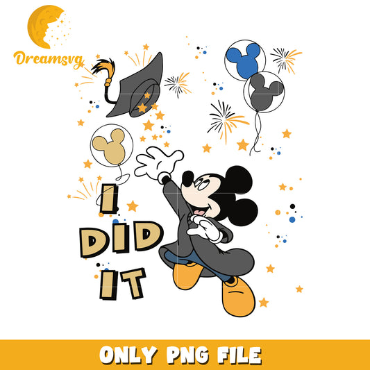Mickey mouse graduation png, mickey mouse characters png, back to school png