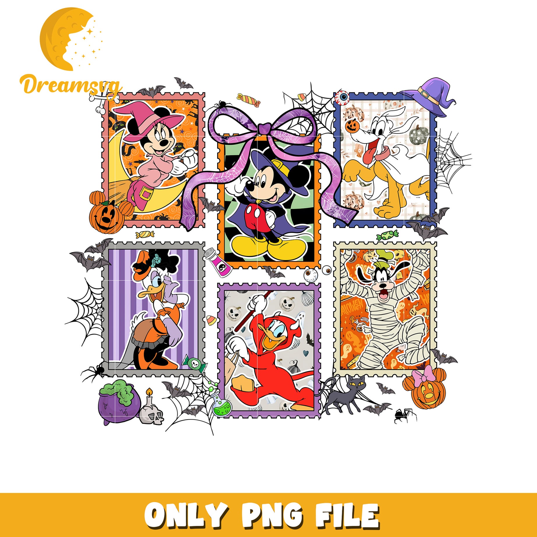 Mickey mouse halloween picture frame png, halloween holiday png, halloween memes png
