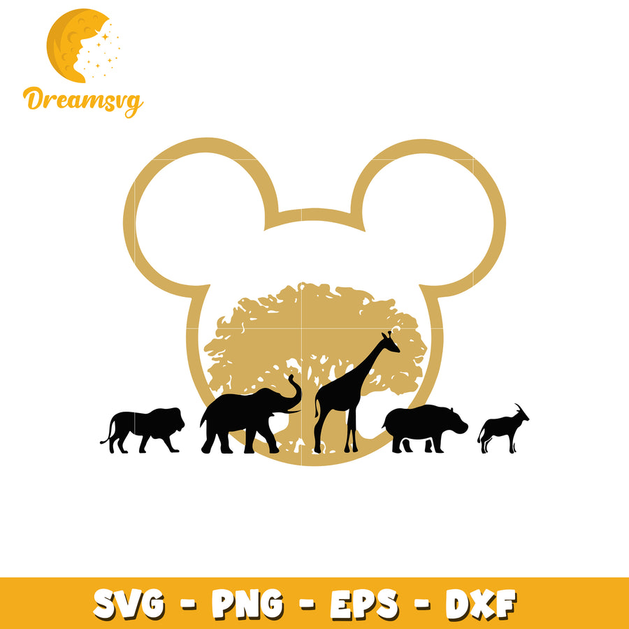 Mickey mouse safari svg, mickey mouse svg, safari svg