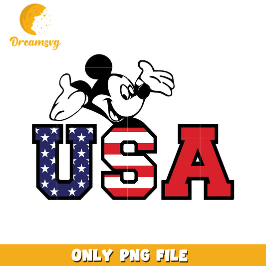 Mickey mouse usa design png, disney patriotic mouse png, cartoon american mouse png