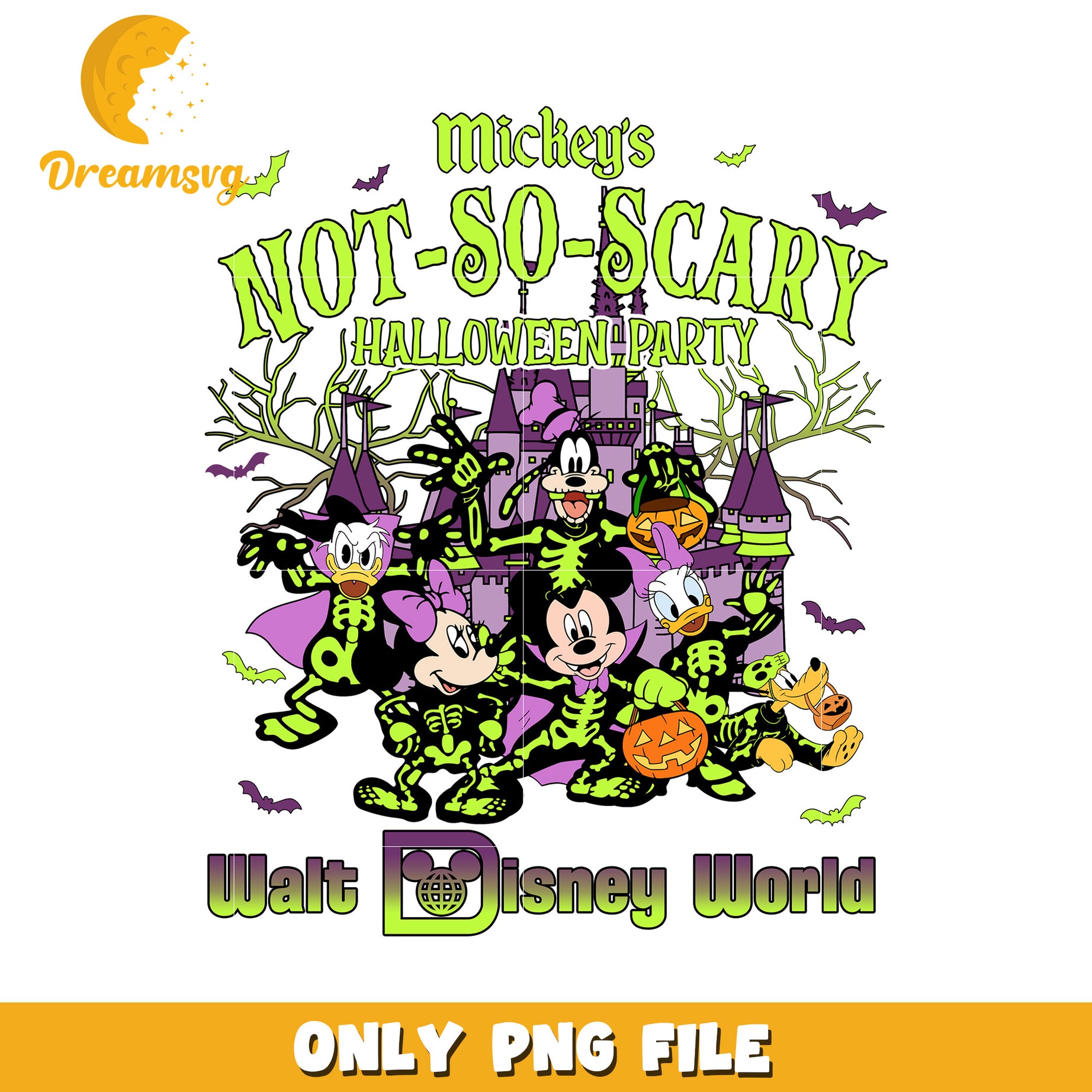 Mickey not so scary png, scary scooby doo png, halloween scooby doo png