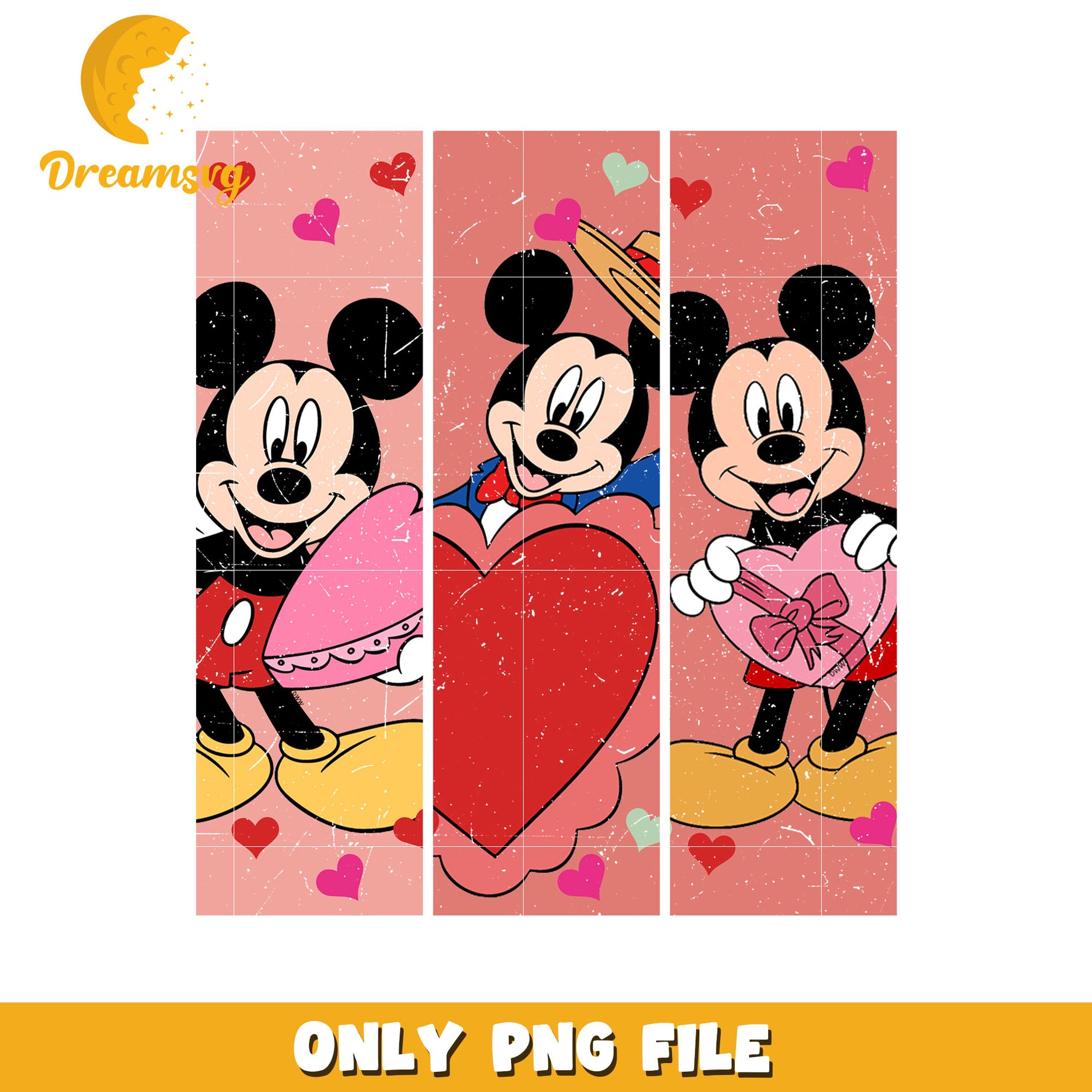 Mickey on valentine day png, dating png, valentine png