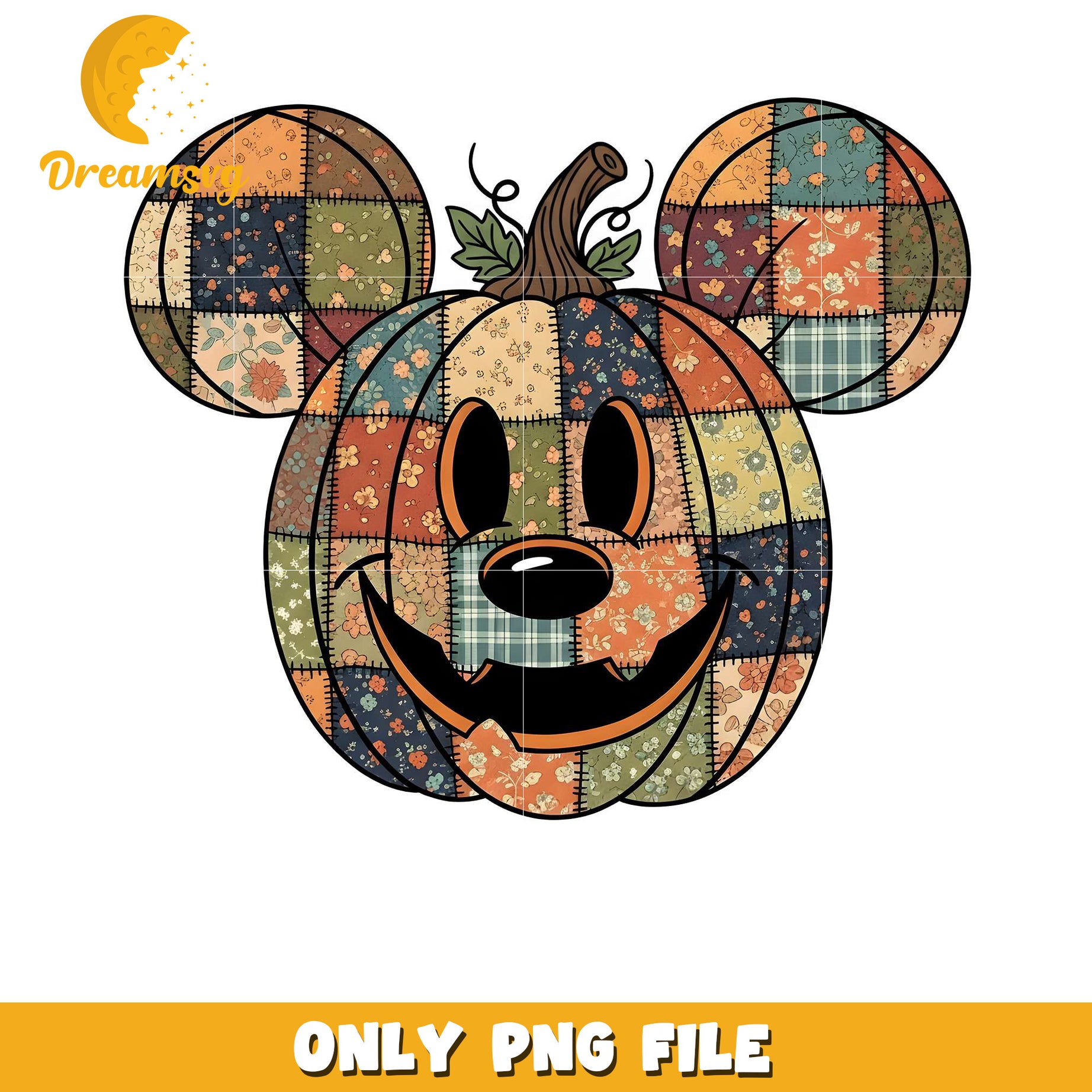 Mickey pumpkin design png, halloween disney​​ png, disney characters png