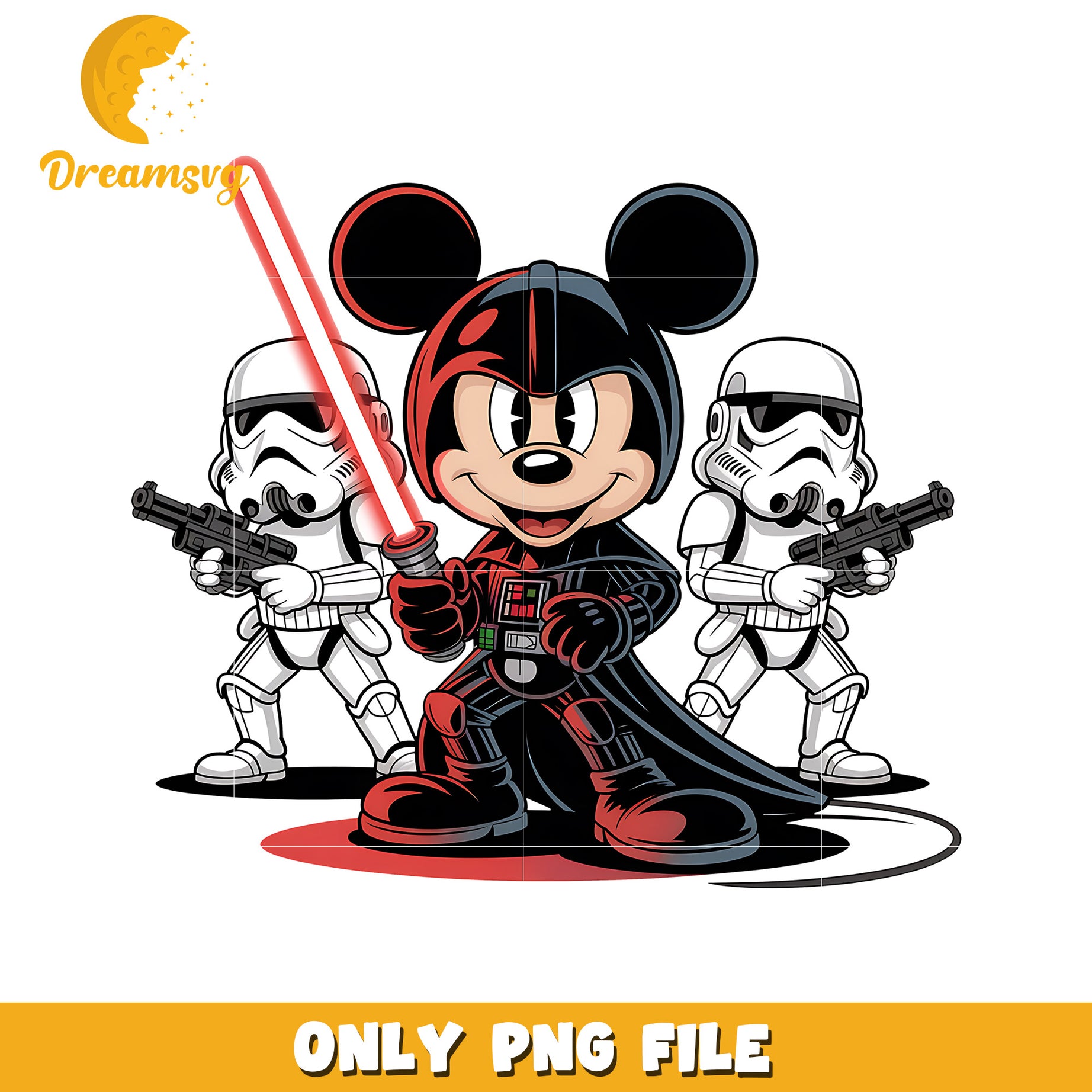 Mickey star wars svg, star wars cartoon svg, disney mashup svg