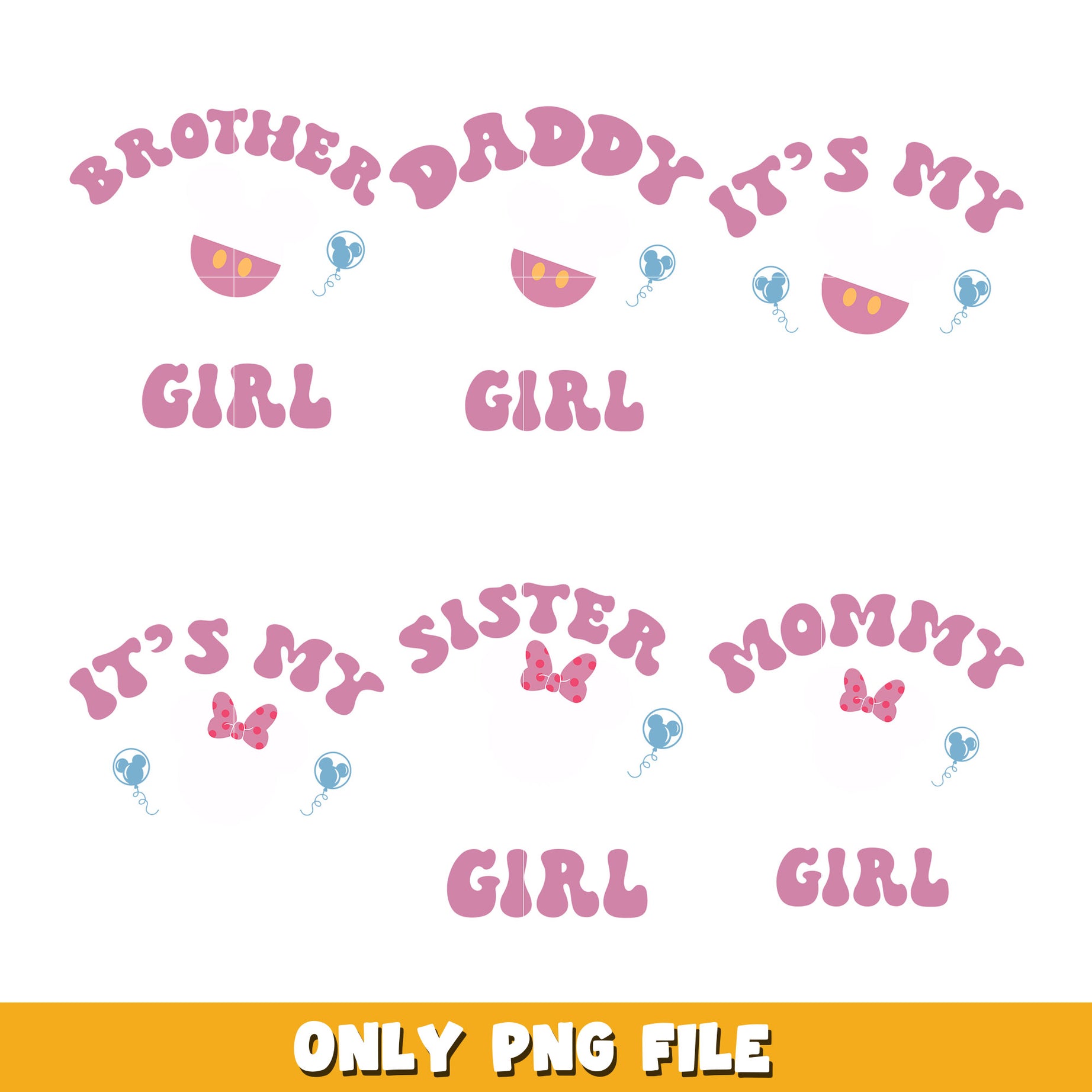 Mickey the birthday girl bundle png, Disney cartoon png, Digital download  