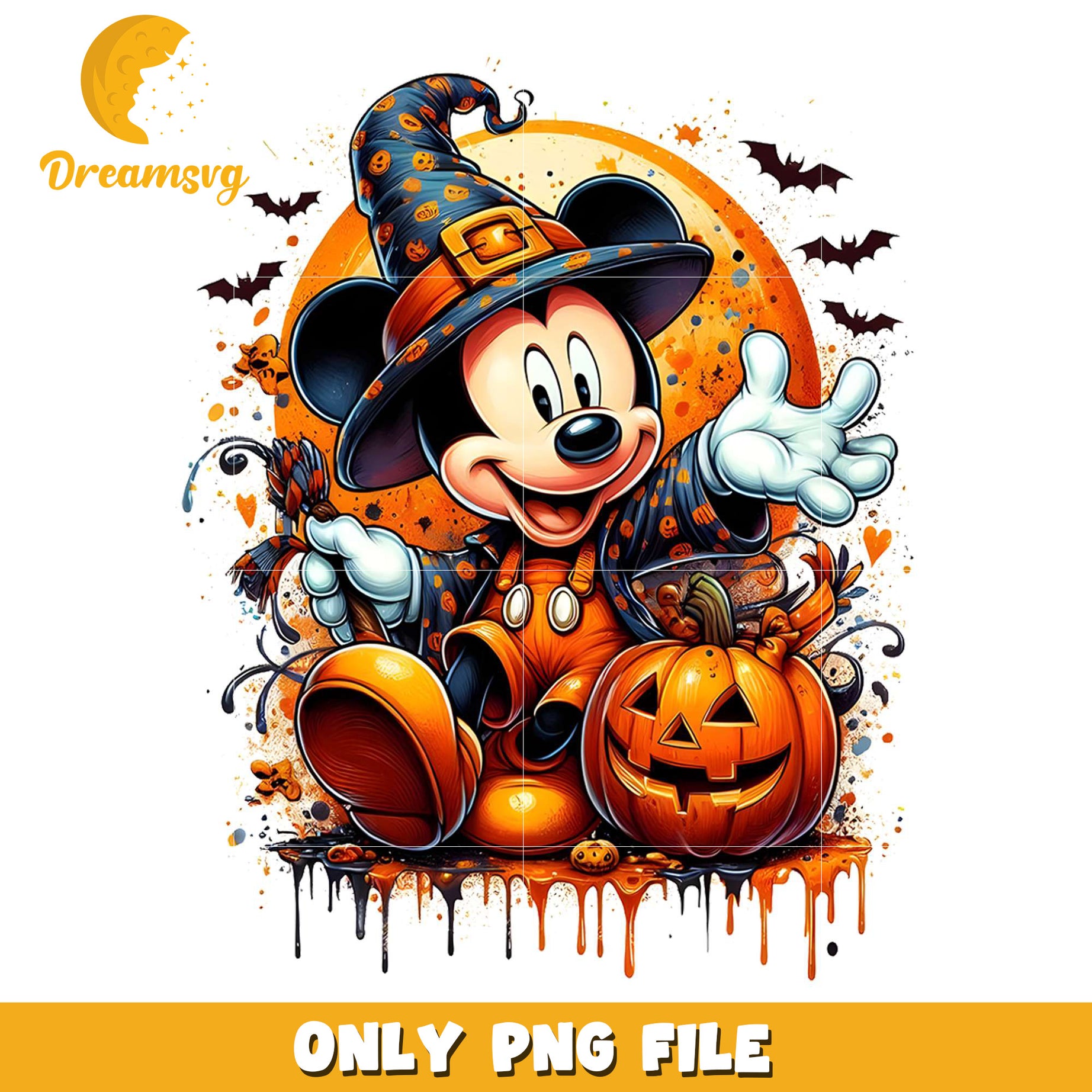 Mickey witch design png, halloween​​​​ toys png, cartoon characters png