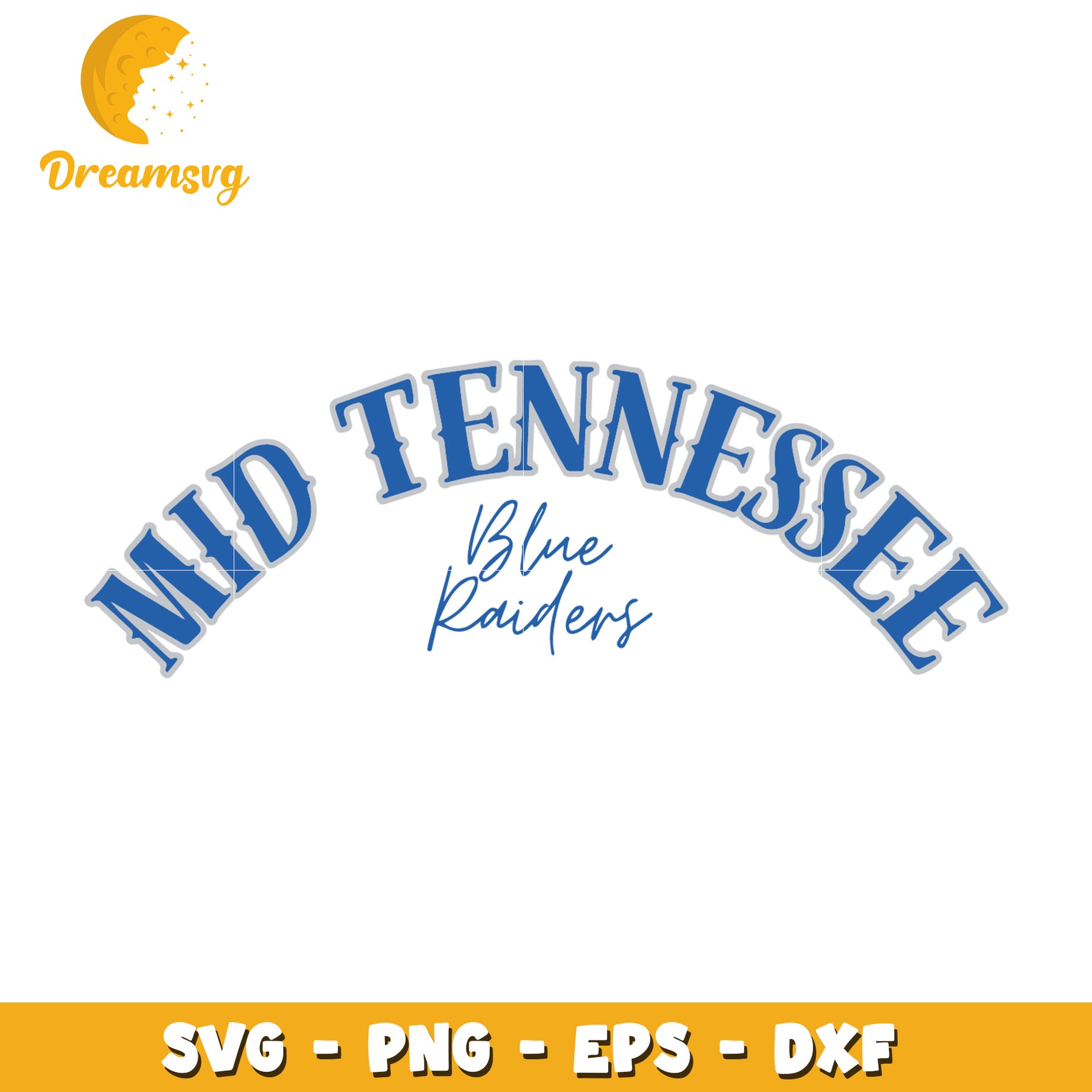 Mid Tennessee Blue Raiders SVG Cut File