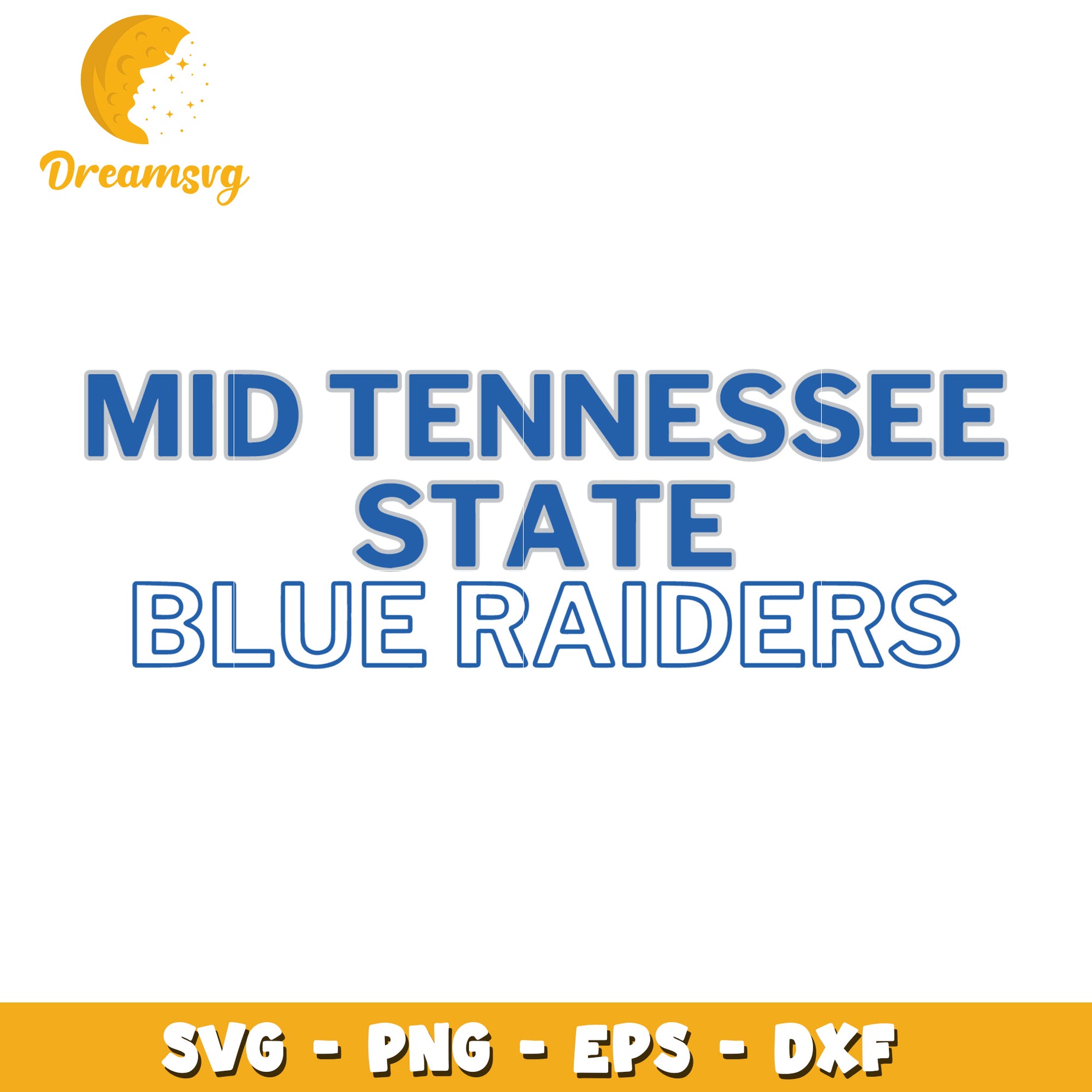 Mid Tennessee State Blue Raiders SVG