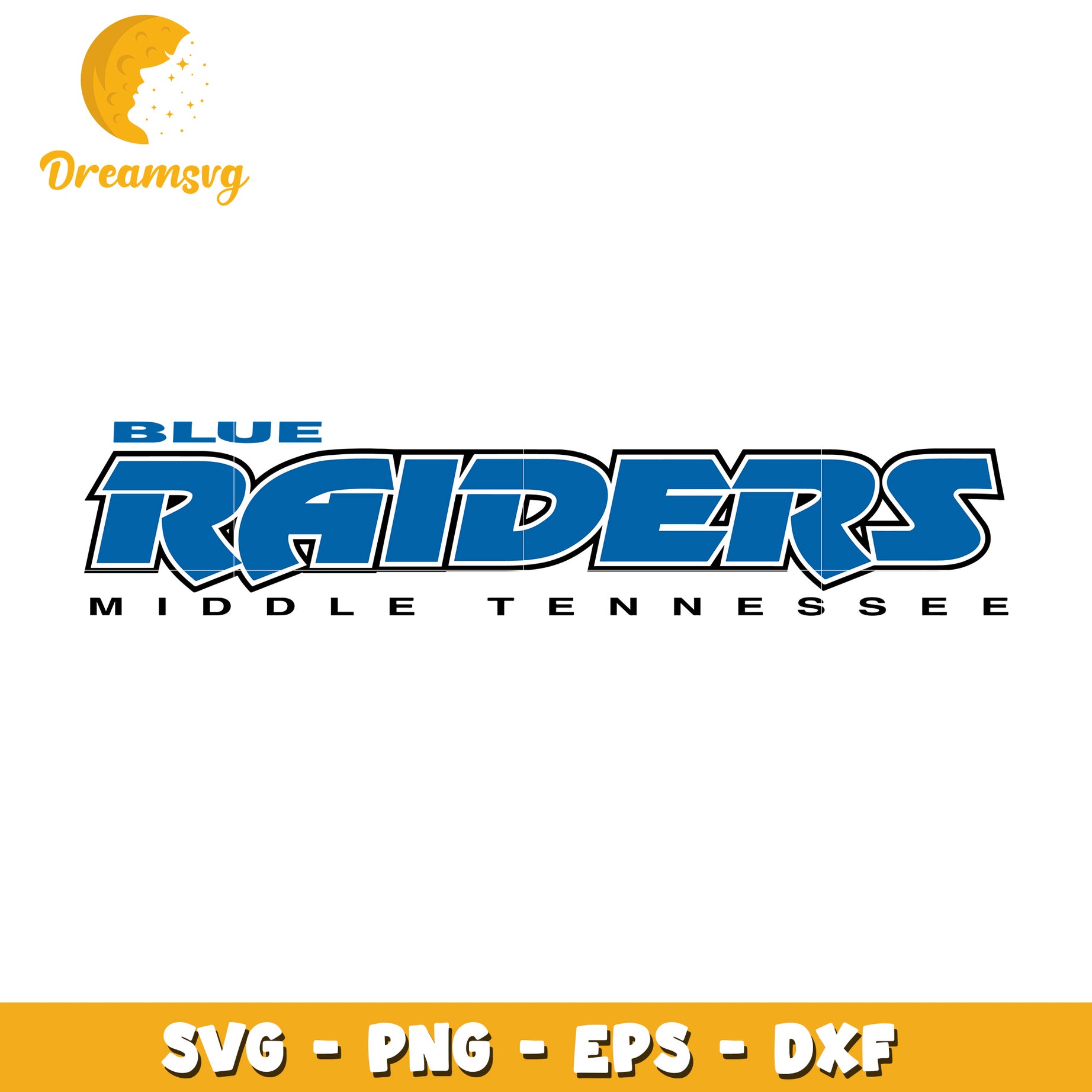 Middle Tennessee Blue Raiders SVG Cut File