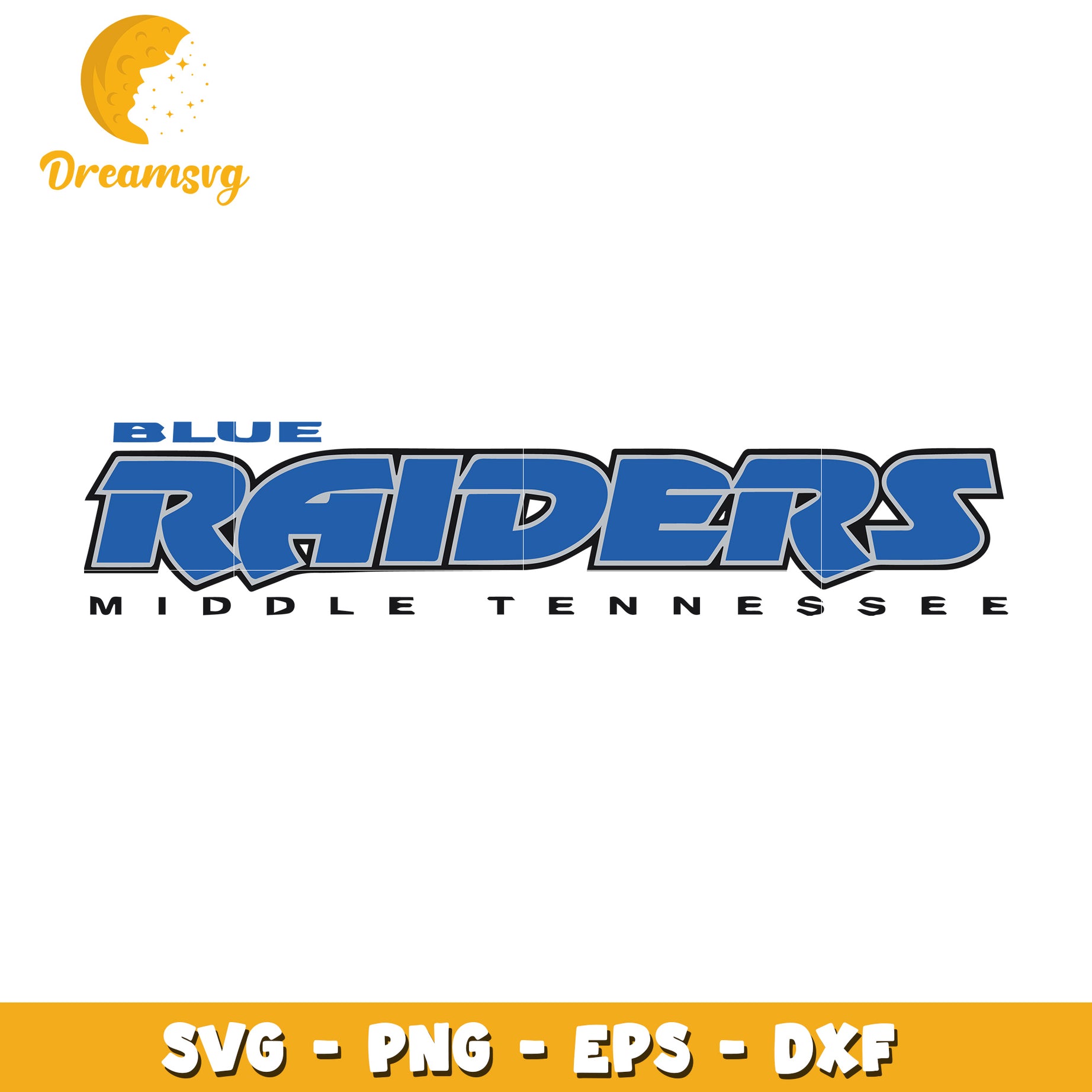 Middle Tennessee Blue Raiders SVG Cut File