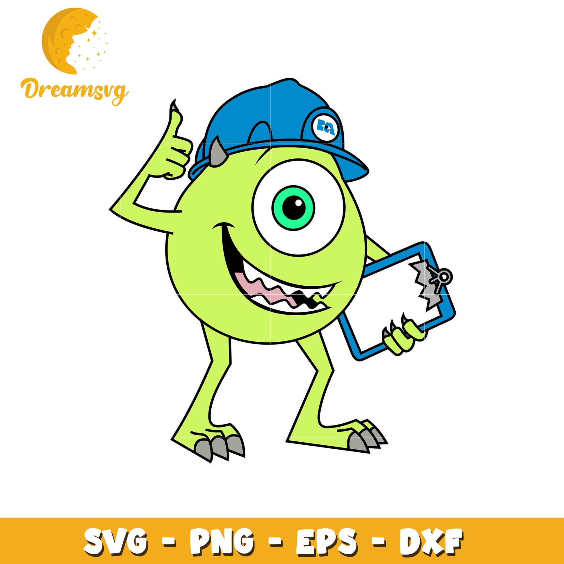 Mike Wazowski SVG PNG EPS DXF