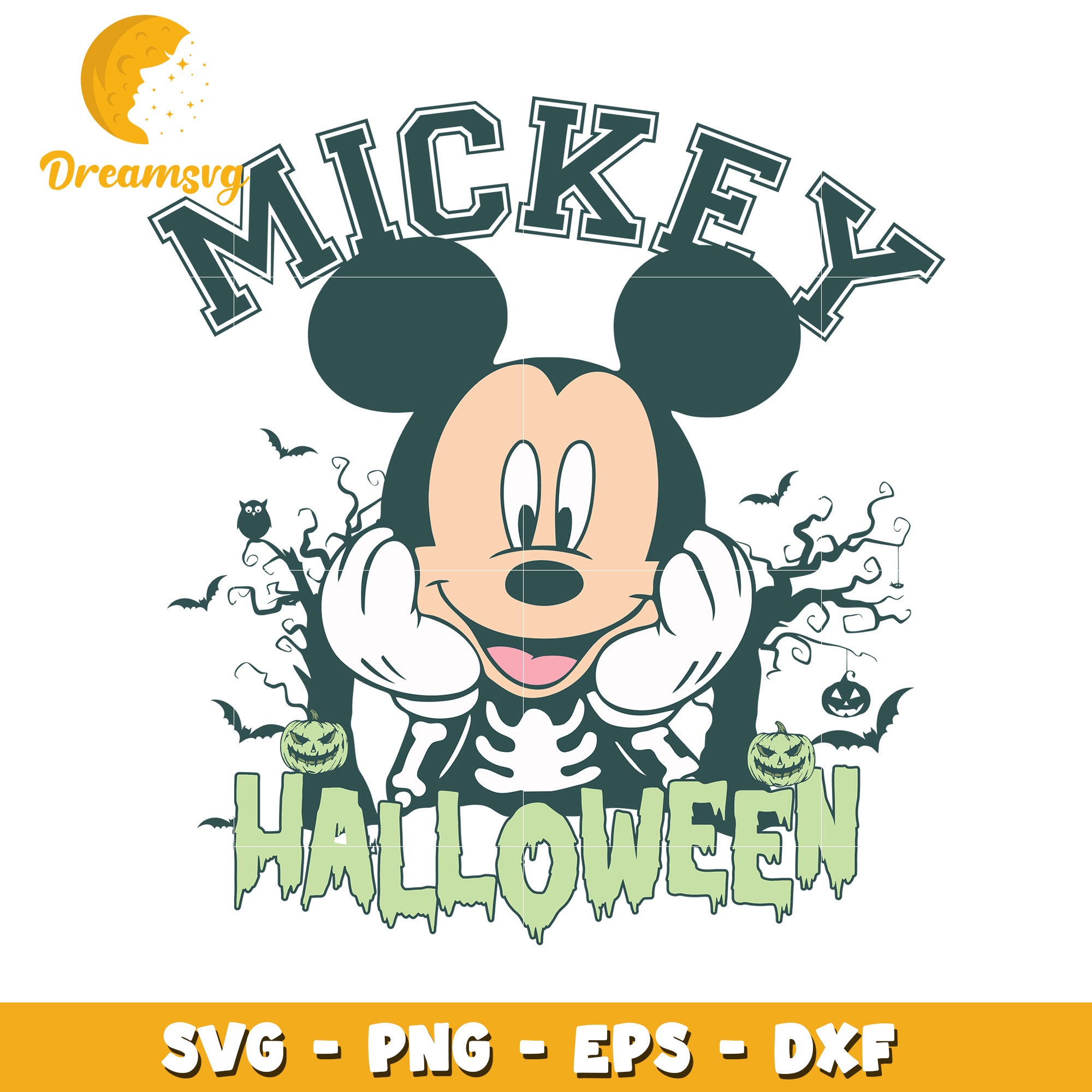 Mikey halloweenboy svg, Disney friends halloween vibes svg