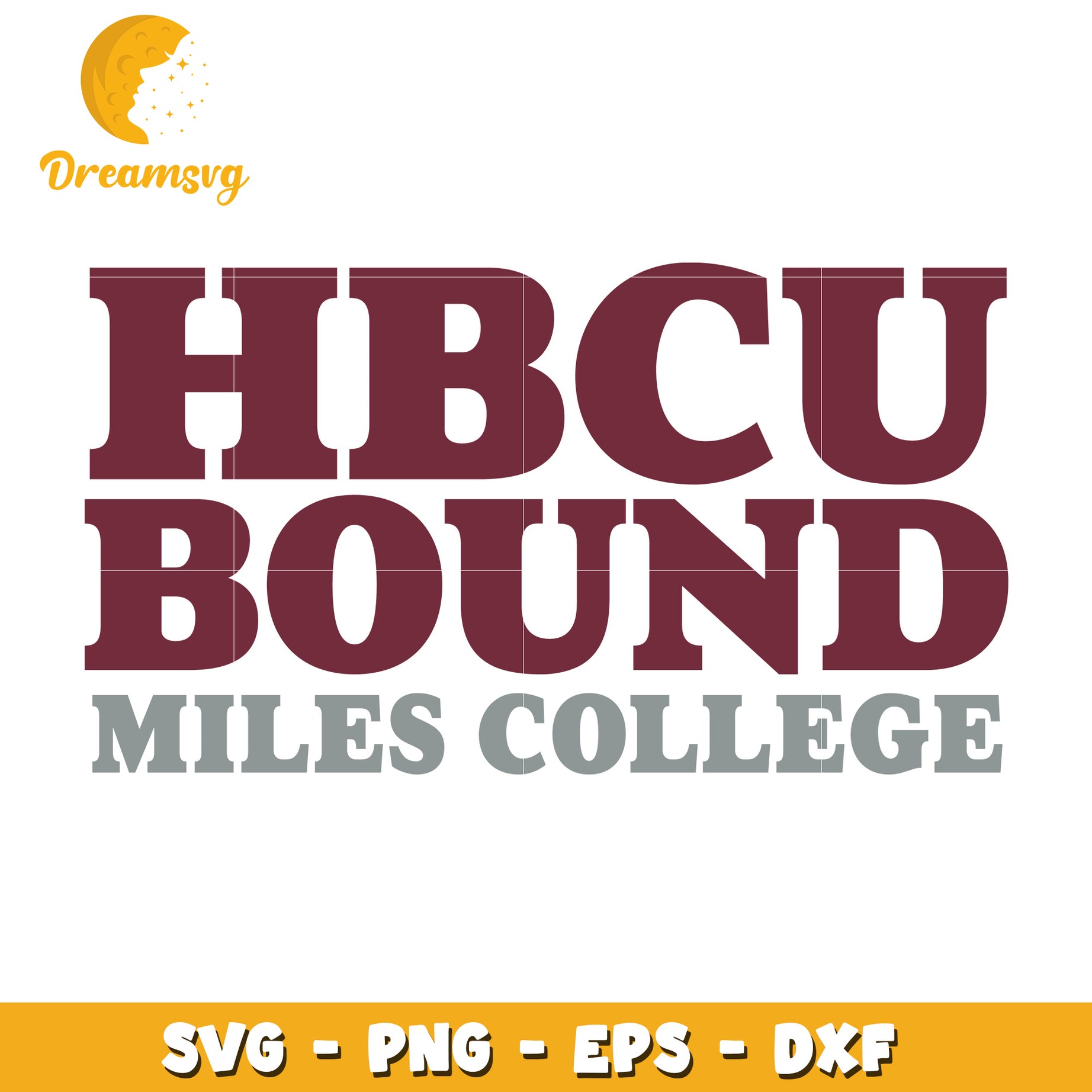 Miles College HBCU Bound SVG Cut File