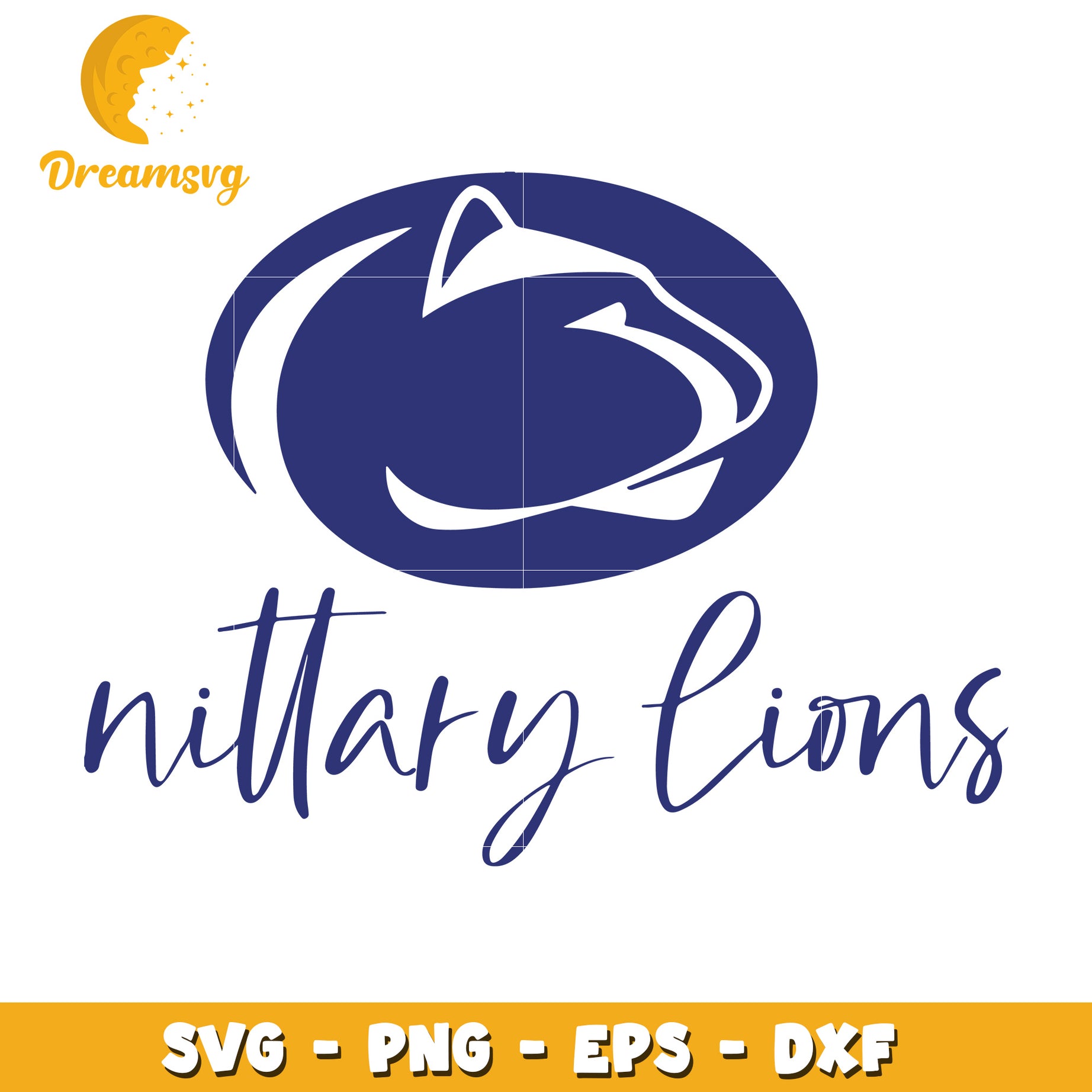 Military Lions SVG Logo Design for Craft Projects and Merchandise