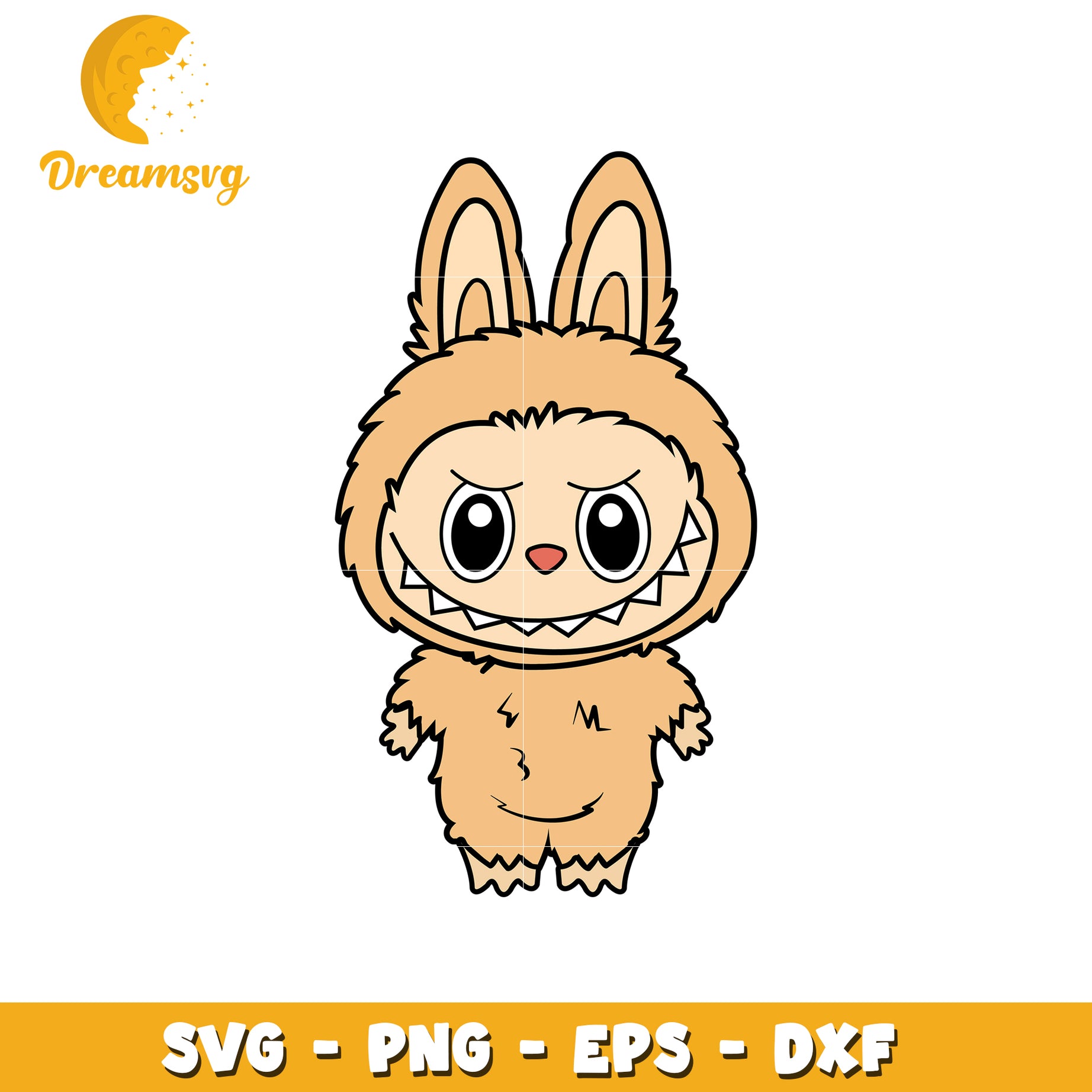 Orange Labubu Sticker Milk orange labubu svg, labubu characters svg, labubu outfits svg ...