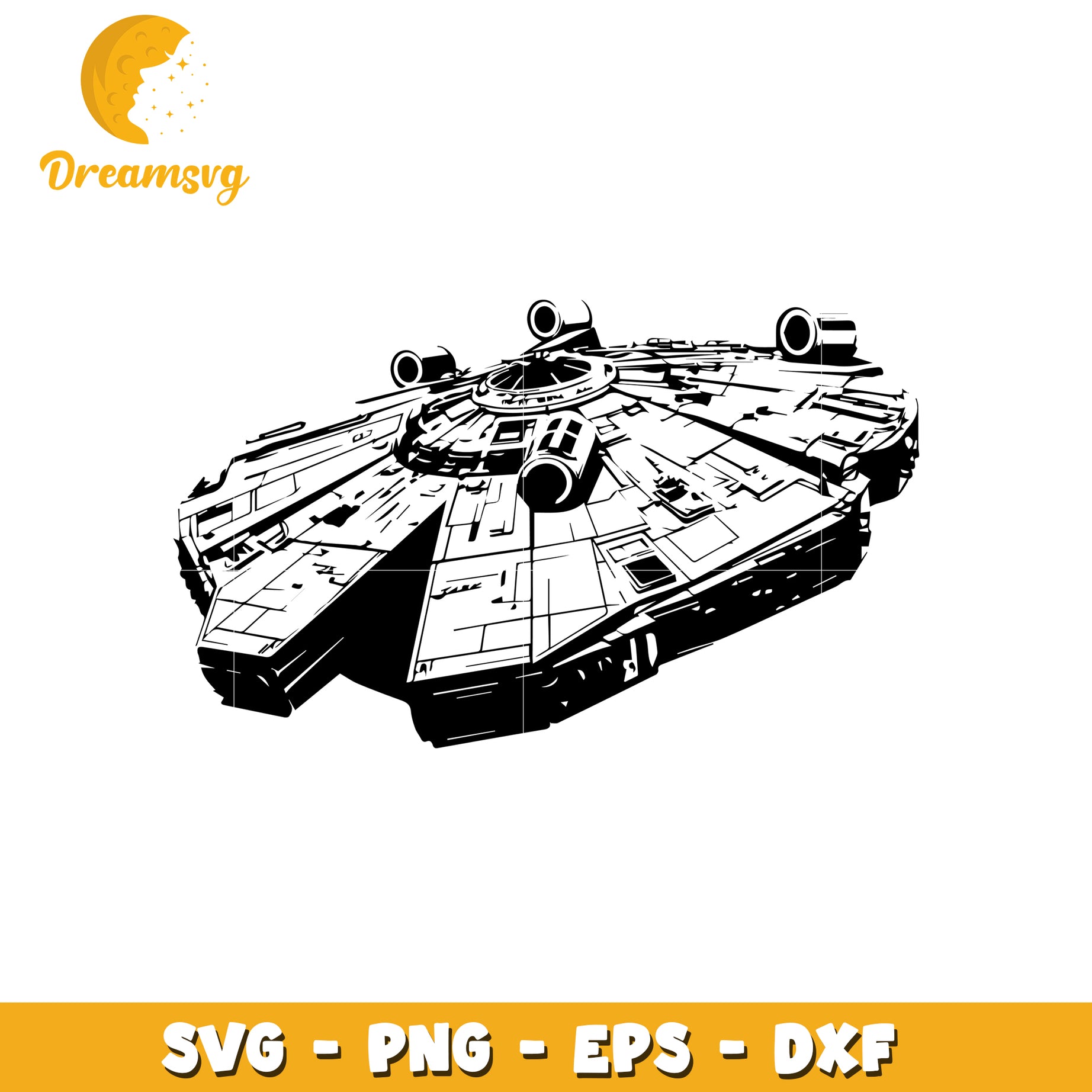 Millennium Falcon SVG Cut File