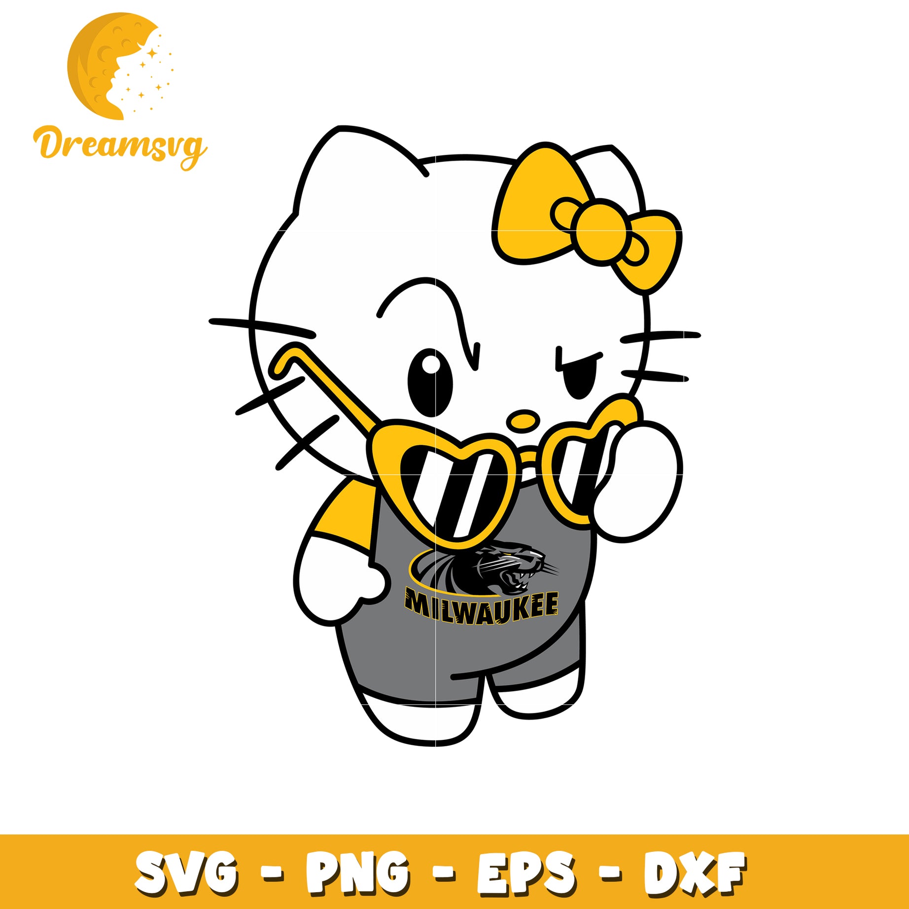 Milwaukee Hello Kitty SVG Design
