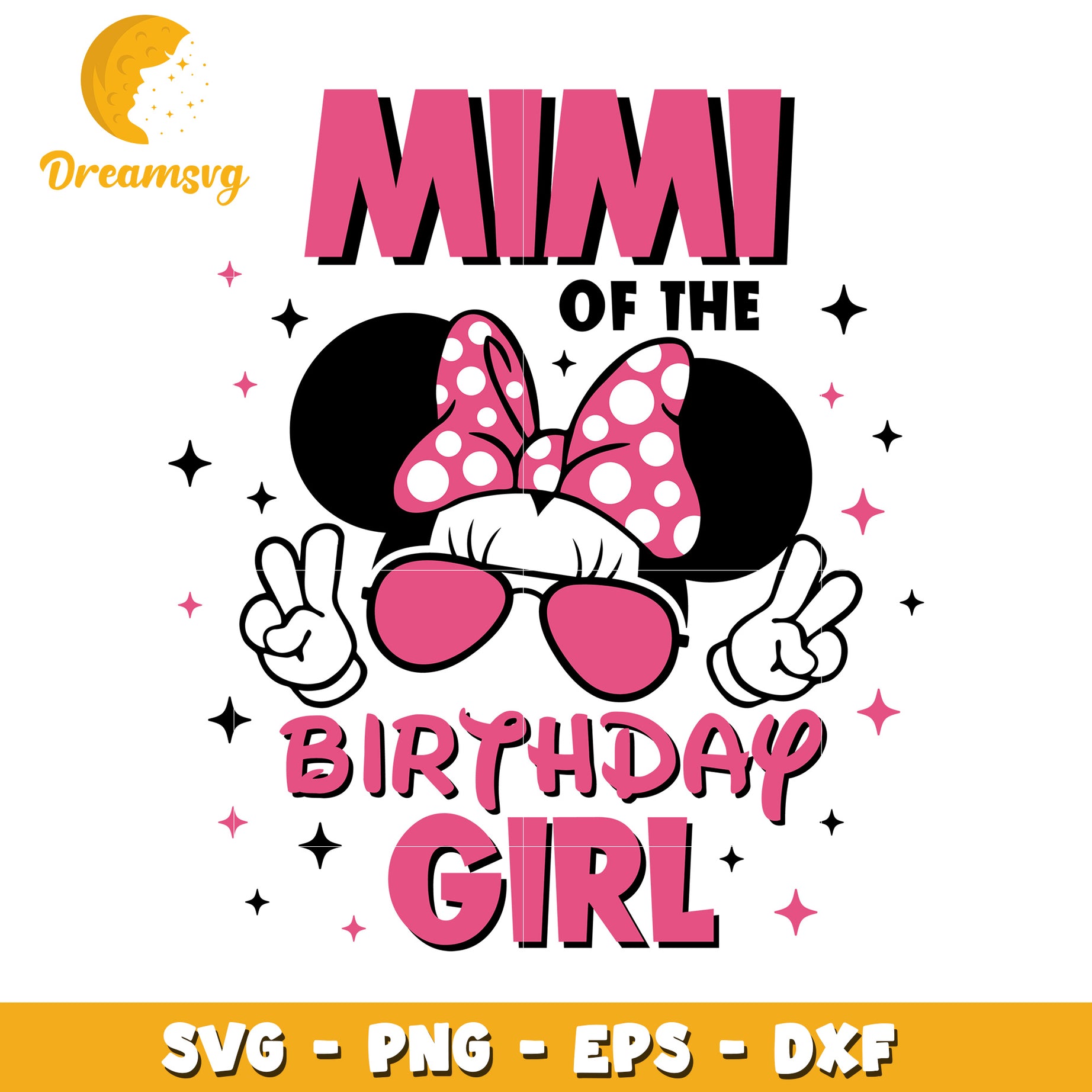 Mimi Birthday Girl SVG Cut File
