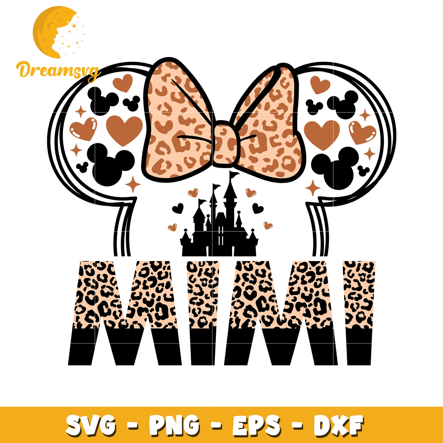 Mimi Leopard Disney SVG PNG EPS DXF