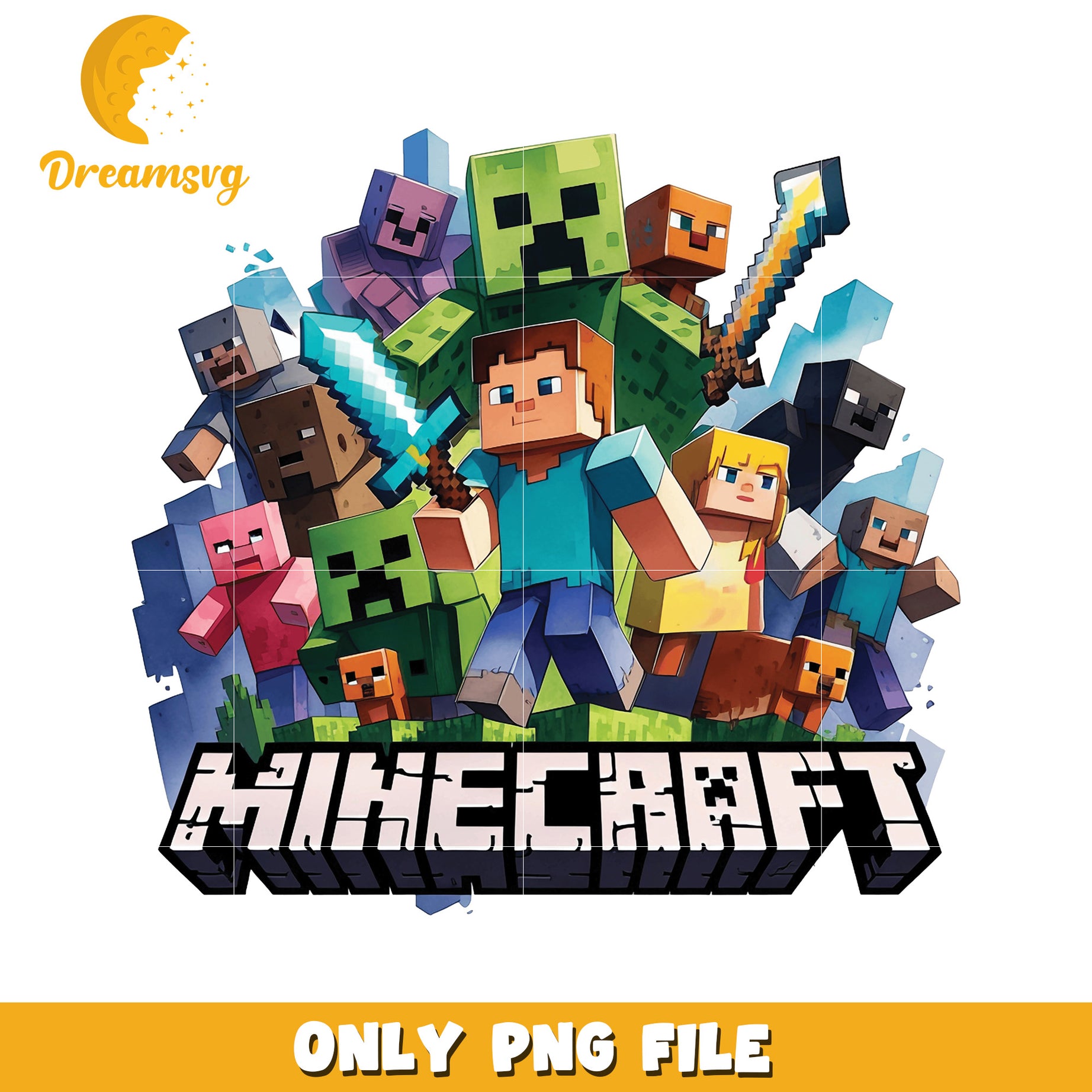 Minecraft Characters PNG Art, Download Unique Game Graphics Here
