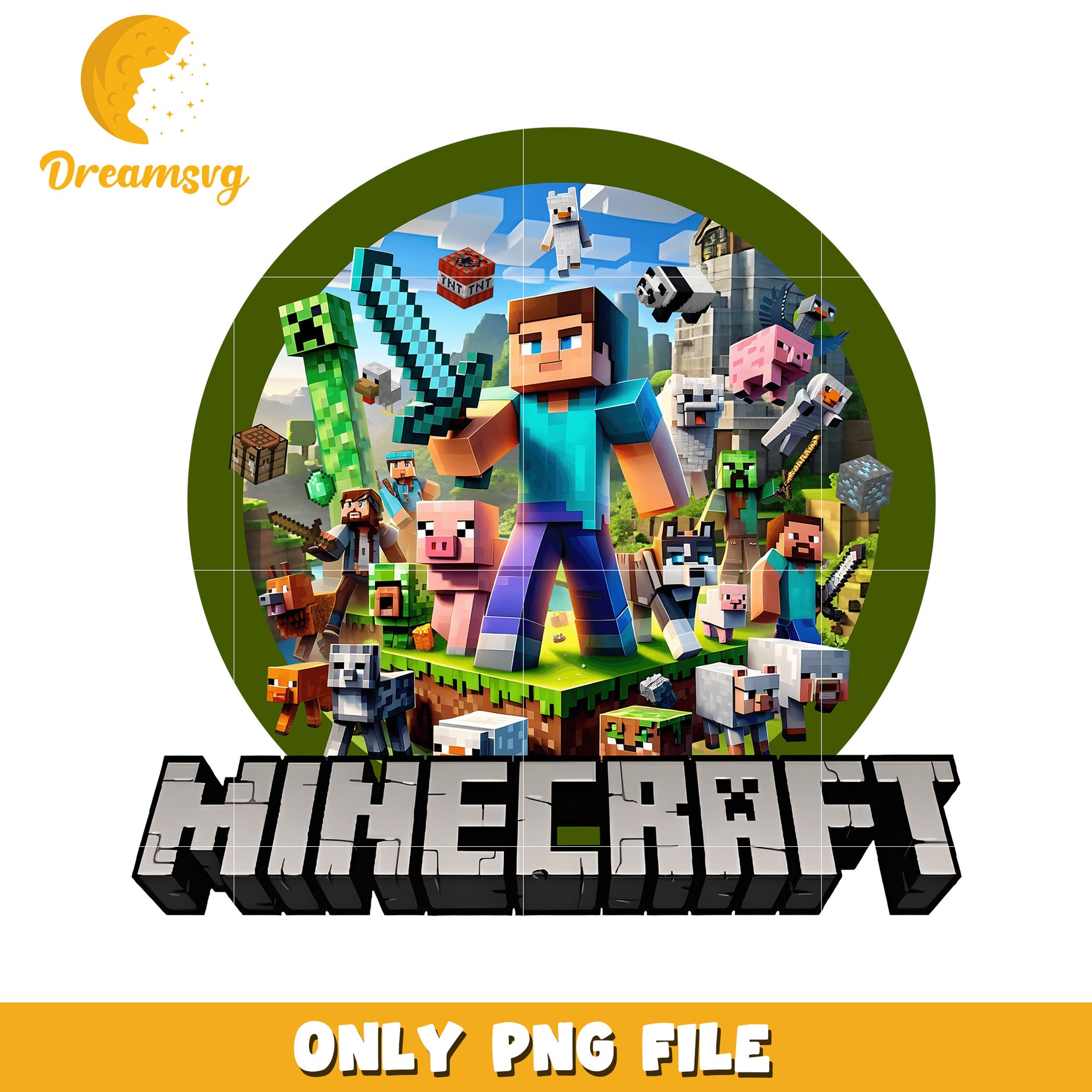 Minecraft Characters and Blocks, Download PNG File for Crafting Fun