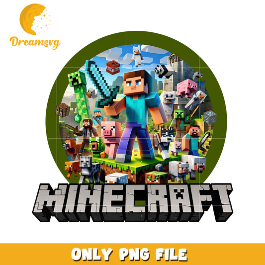 Minecraft Characters and Blocks, Download PNG File for Crafting Fun