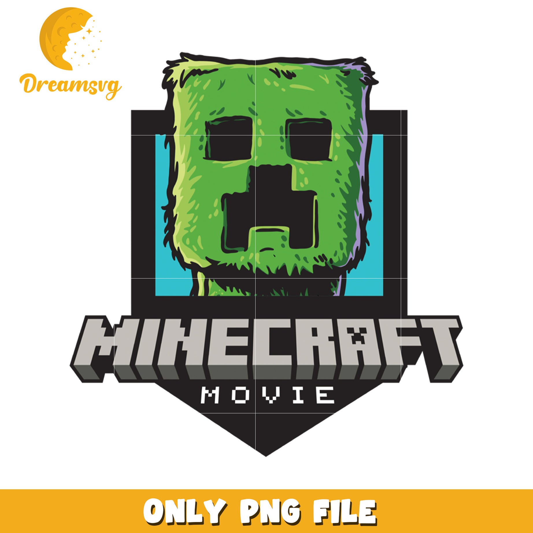 Minecraft Movie Logo, High-Quality PNG, Perfect for Fans and Crafts