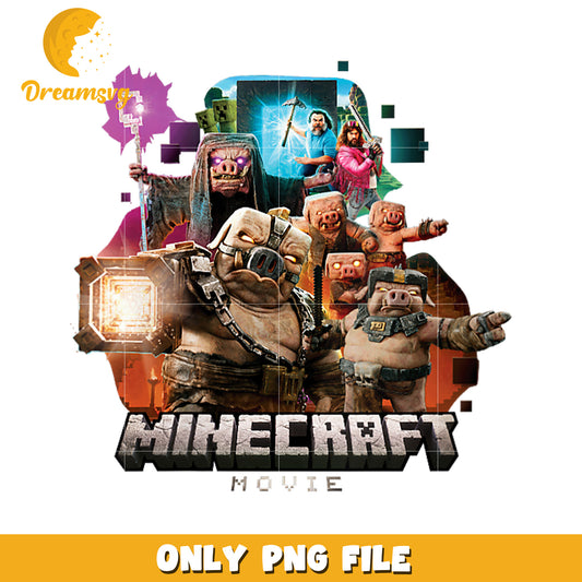 Minecraft Movie PNG Download, High Quality, Fun, Adventures Await!