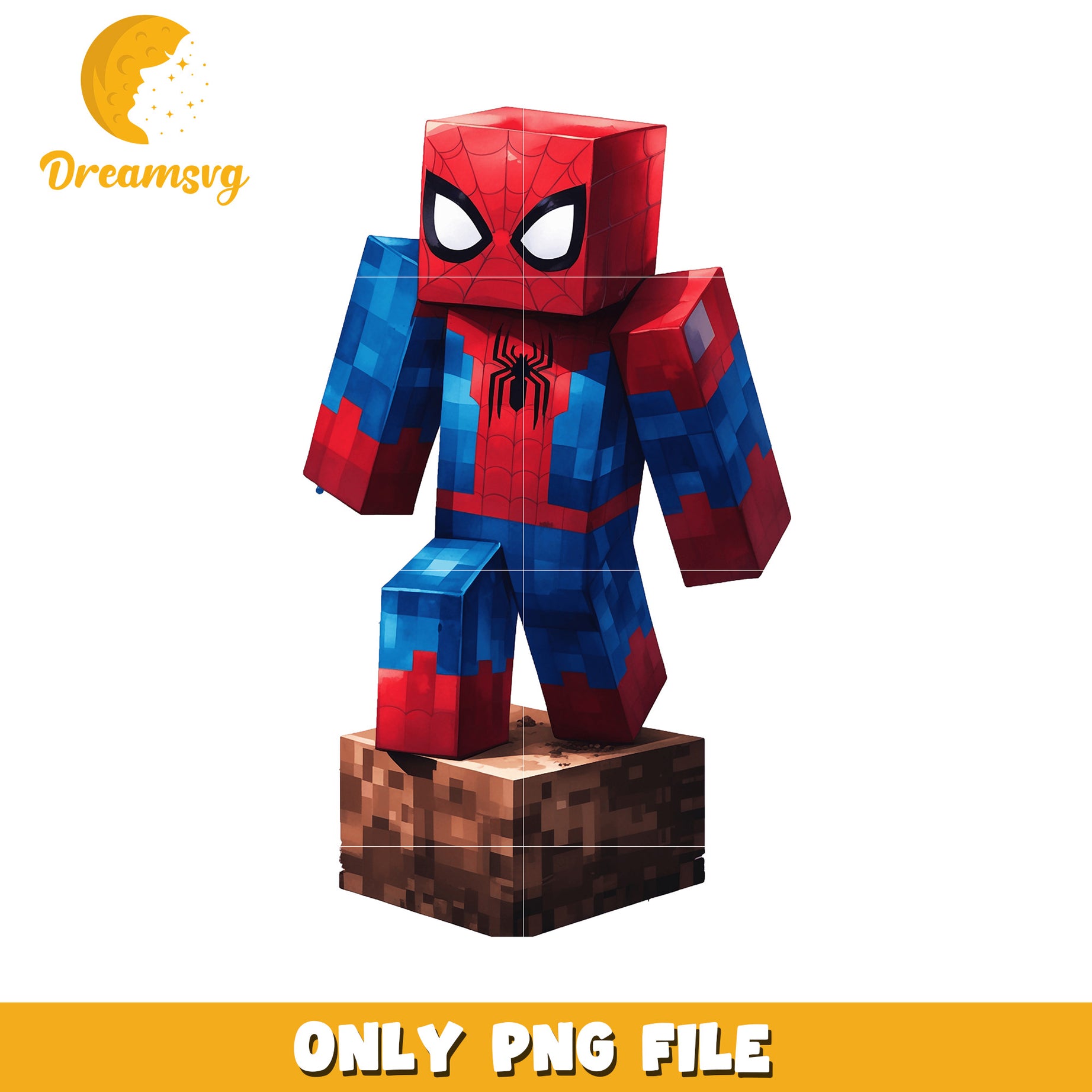 Minecraft Spider-Man PNG, SVG File Download