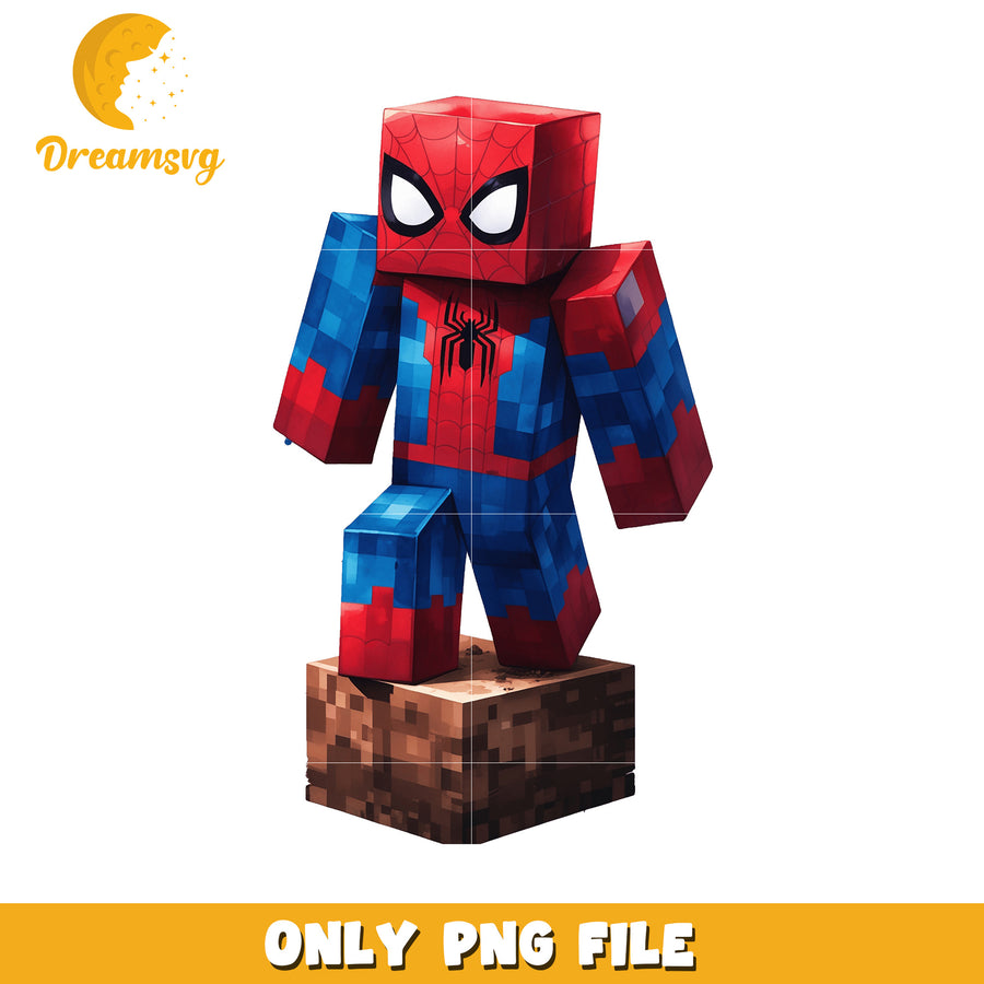 Minecraft Spider-Man PNG, SVG File Download