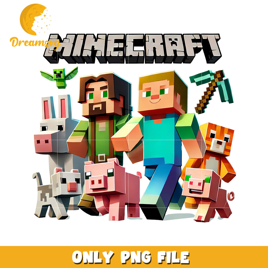 Minecraft characters png, minecraft movie png, minecraft games png