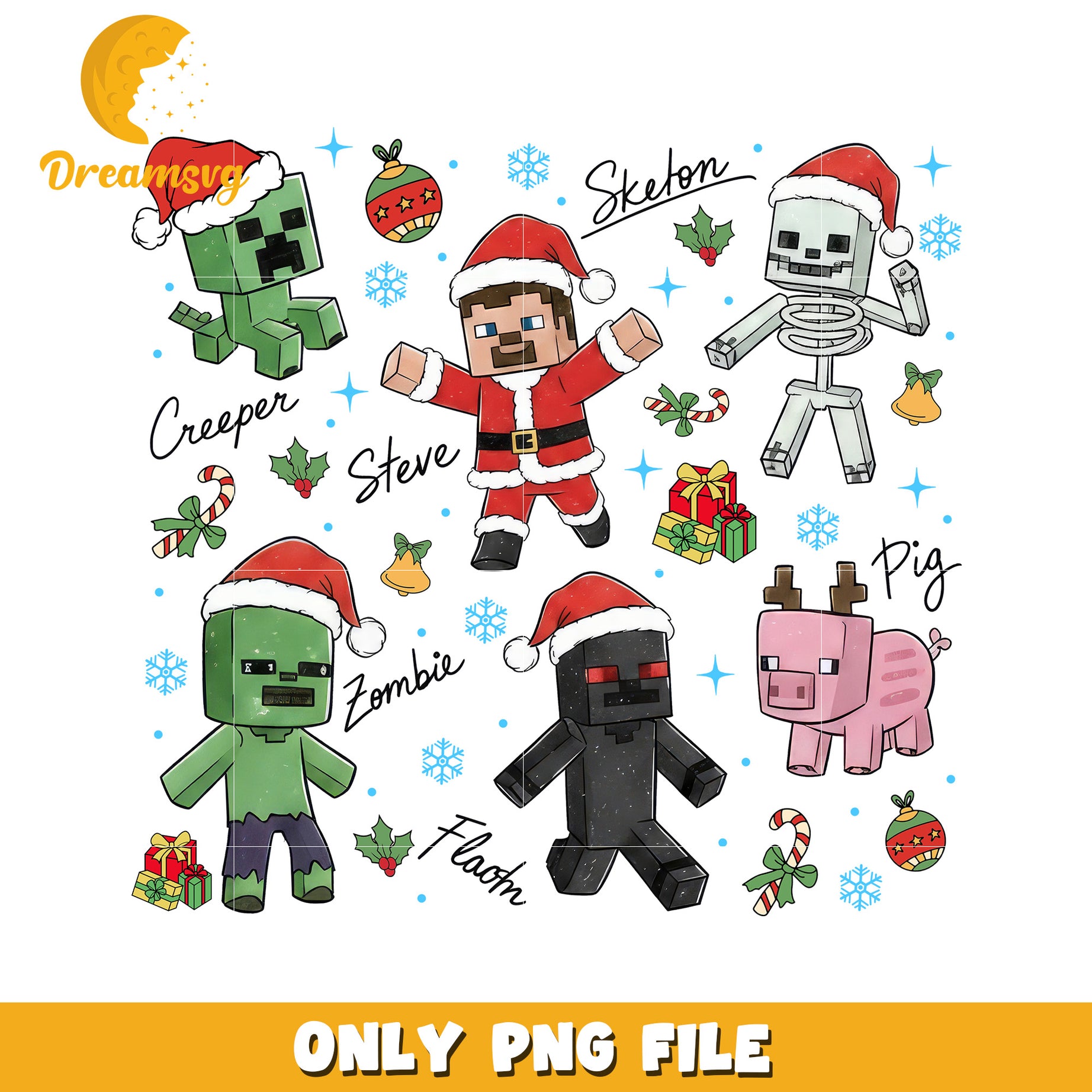 Minecraft christmas png, christmas​​​ season png, grinch​ christmas png