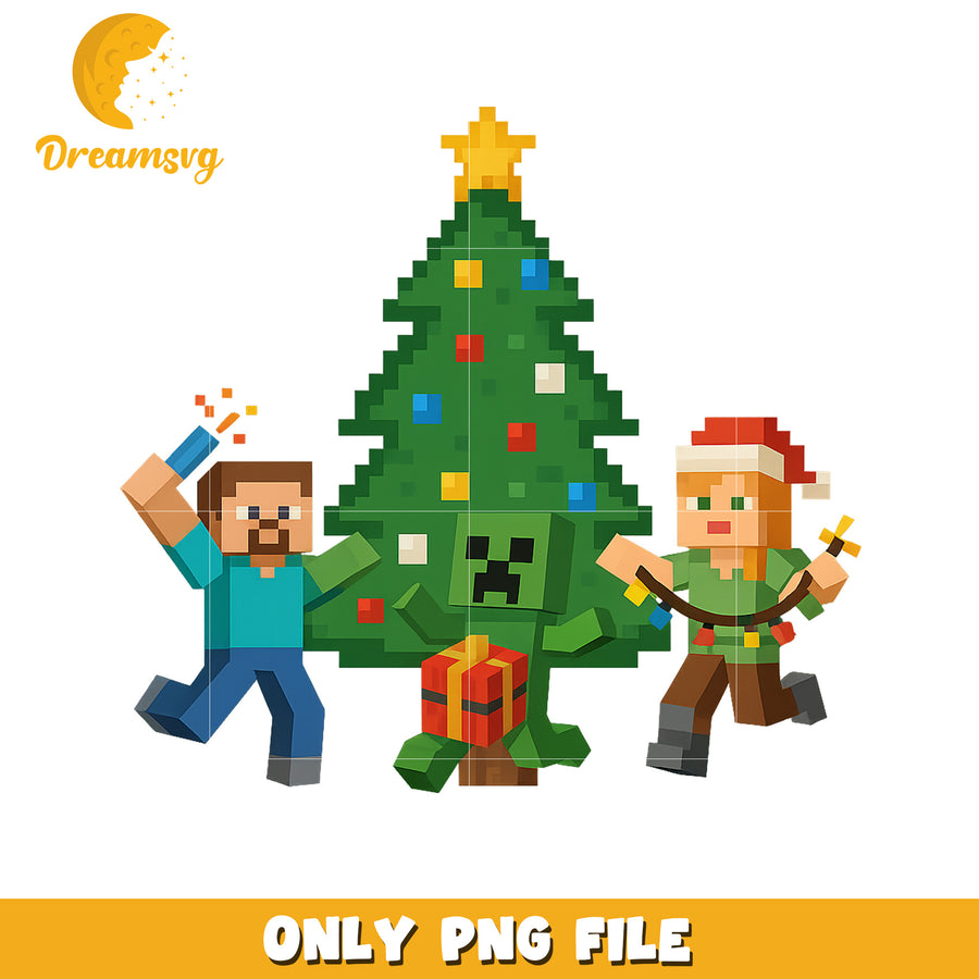Minecraft christmas png, last christmas​ png, white christmas​ png