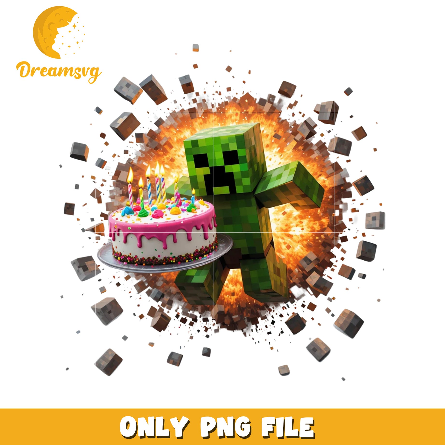 Minecraft creeper birthday cake png, minecraft games png, mincraft the movie png