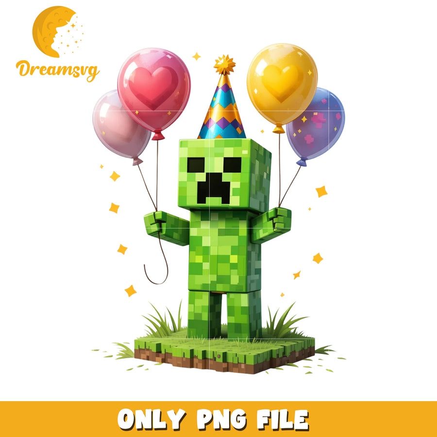 Minecraft  creeper chracter birthday png, minecraft games png, mincraft toys png