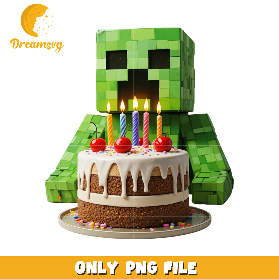 Minecraft creeper happy birthday png, minecraft games png, mincraft the movie png